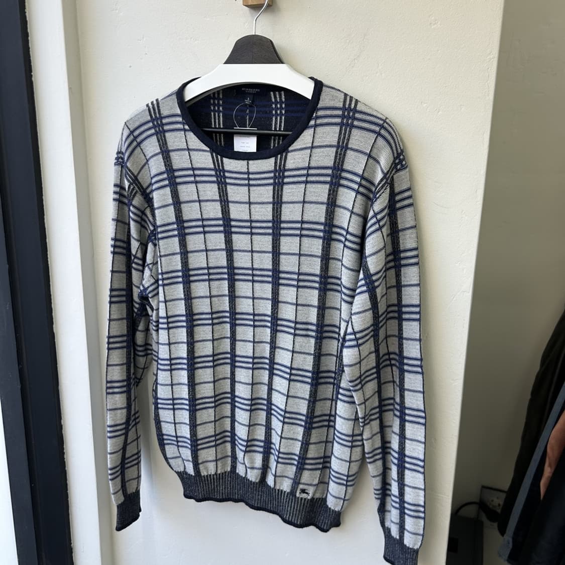 15782 - 버버리 코튼 체크 니트 상품이미지2