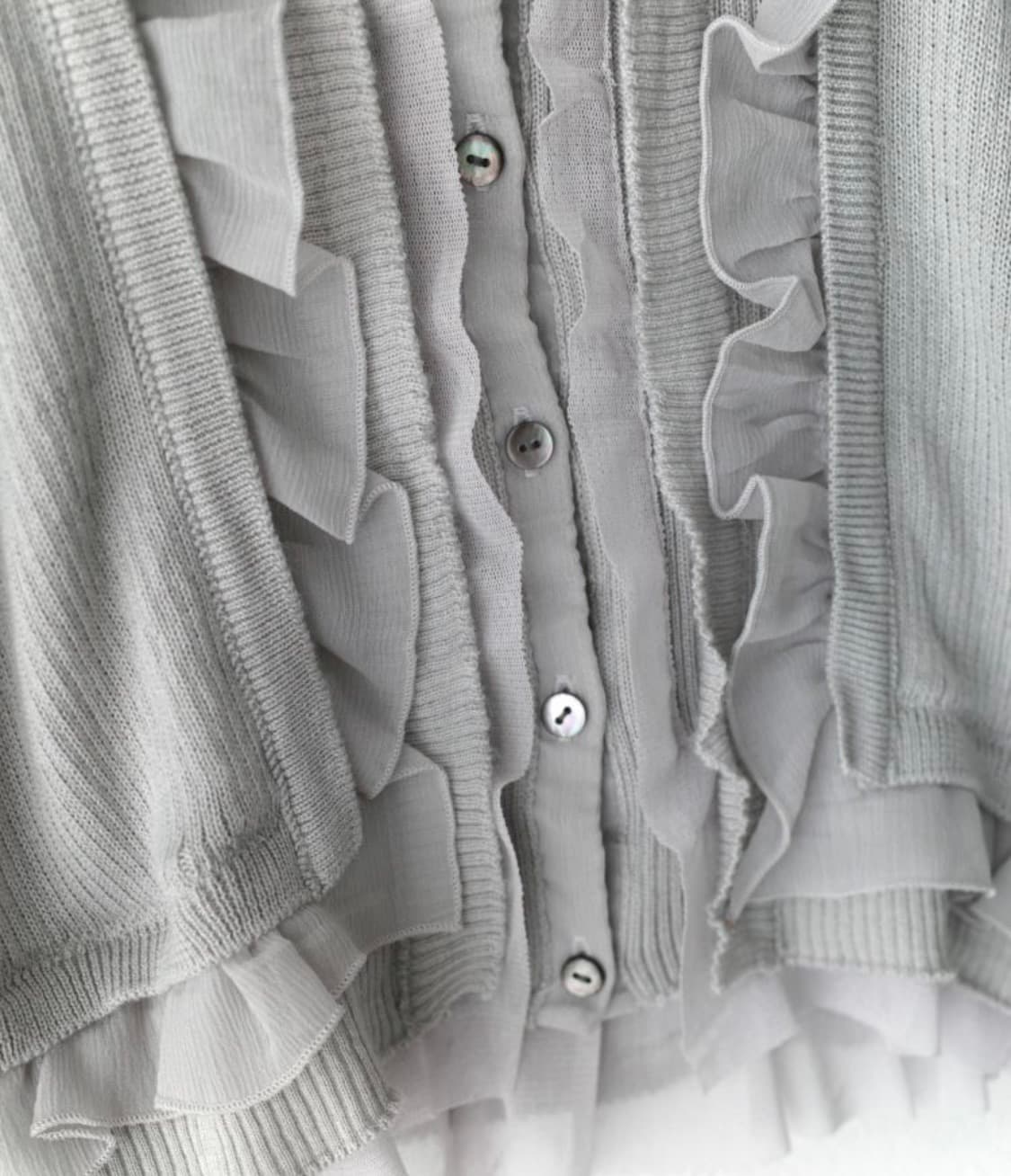 더블 프릴 가디건 상품이미지4