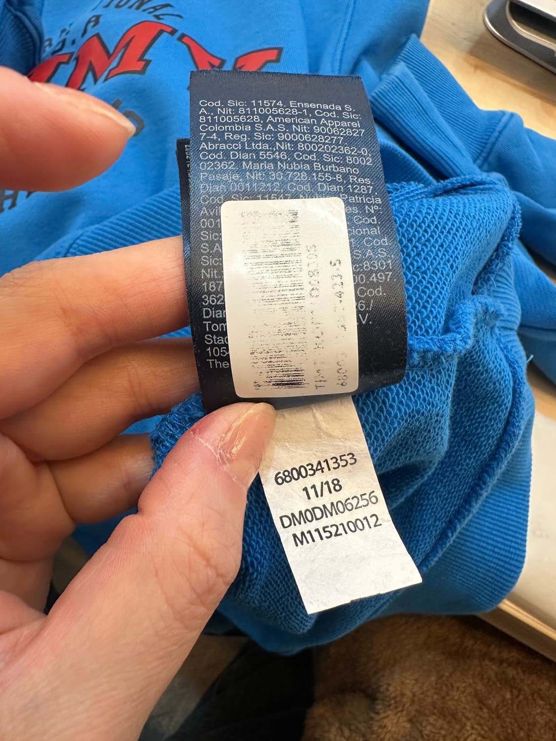 S) 타미 진스 프린팅 블루 맨투맨 상품이미지6