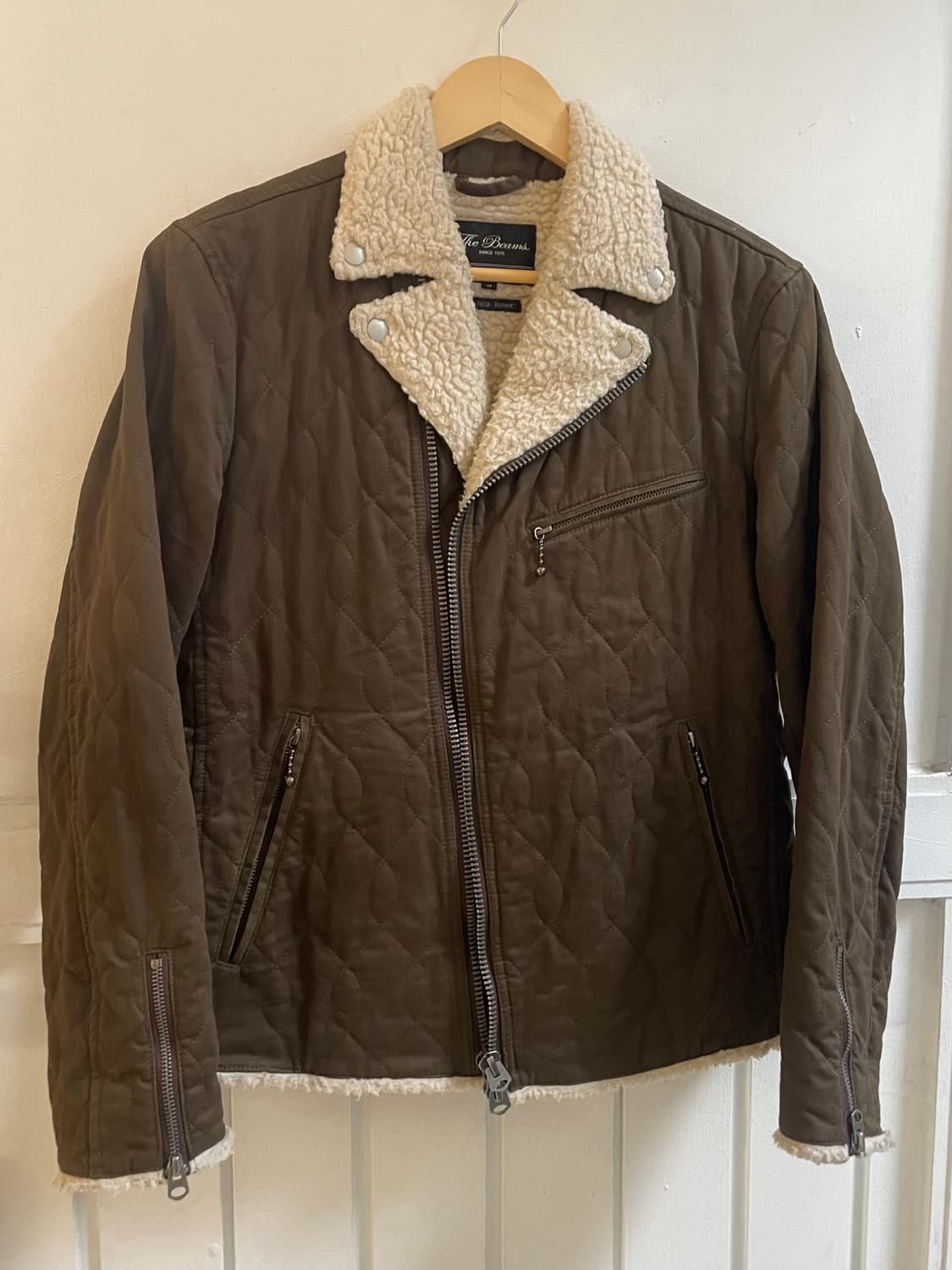 빔스 퀼팅 쉐르파 라이더 자켓 상품이미지4