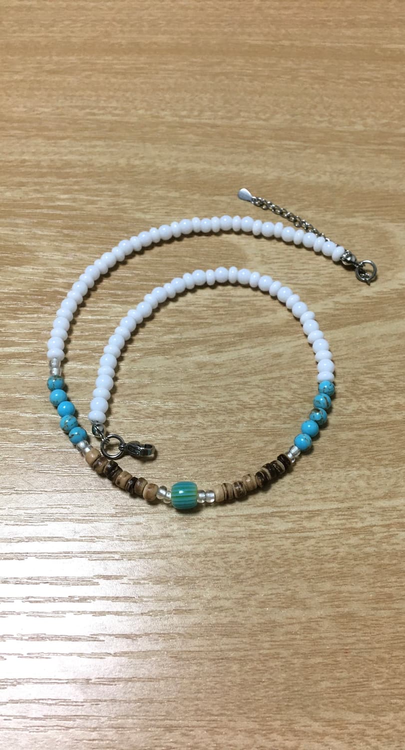 원석 비즈 목걸이 상품이미지2