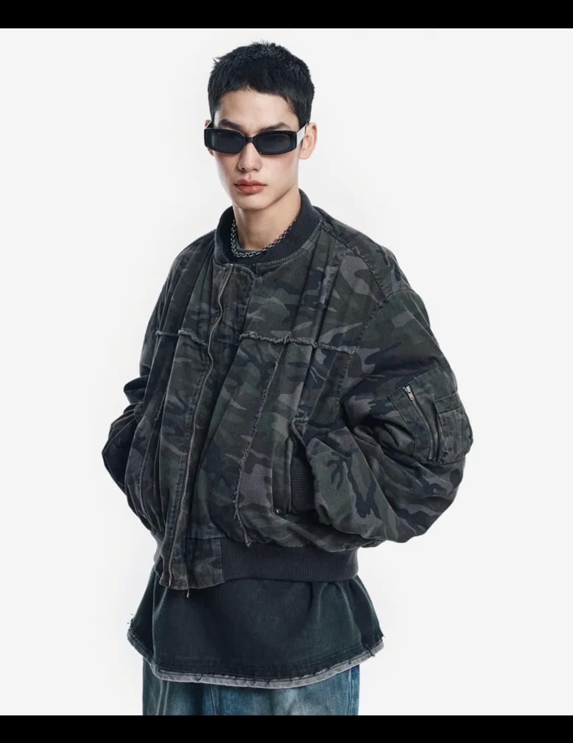 이지노이지 카모 봄버자켓 상품이미지3