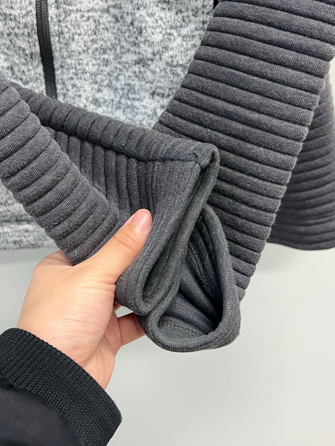 노스페이스 우먼스 플리스 집업 그레이/차콜  상품이미지4