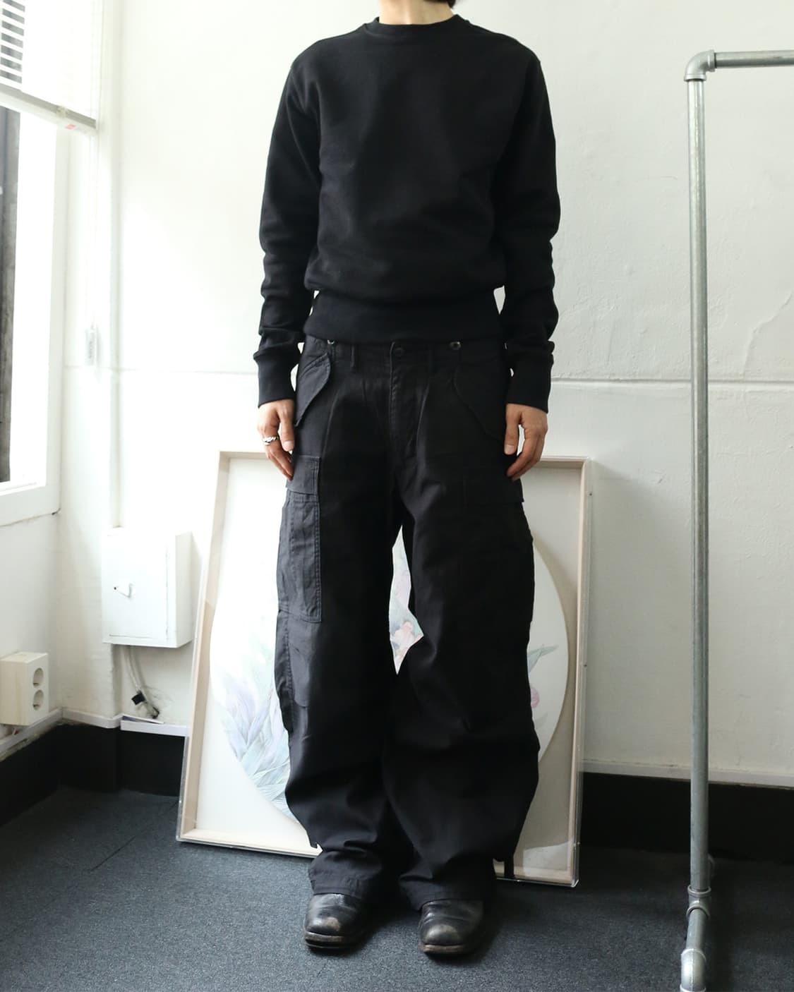 헬무트랭 블랙 스웻셔츠   상품이미지2