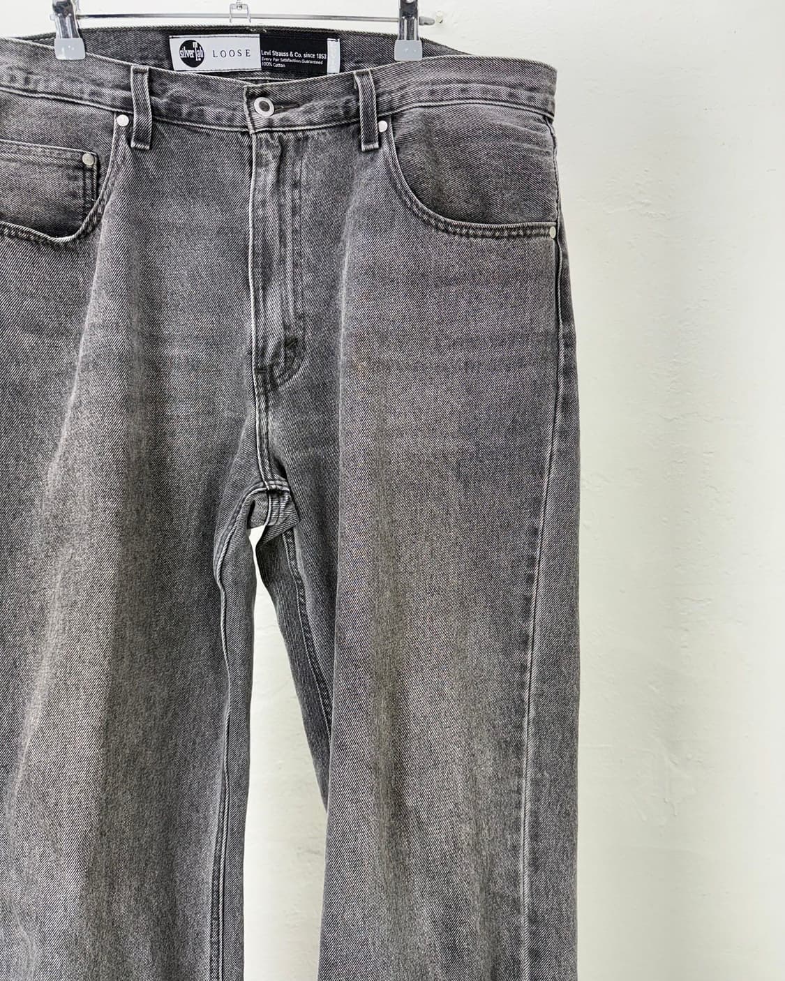 리바이스 실버탭 라이트 그레이 루즈 배기핏 데님 팬츠 상품이미지3