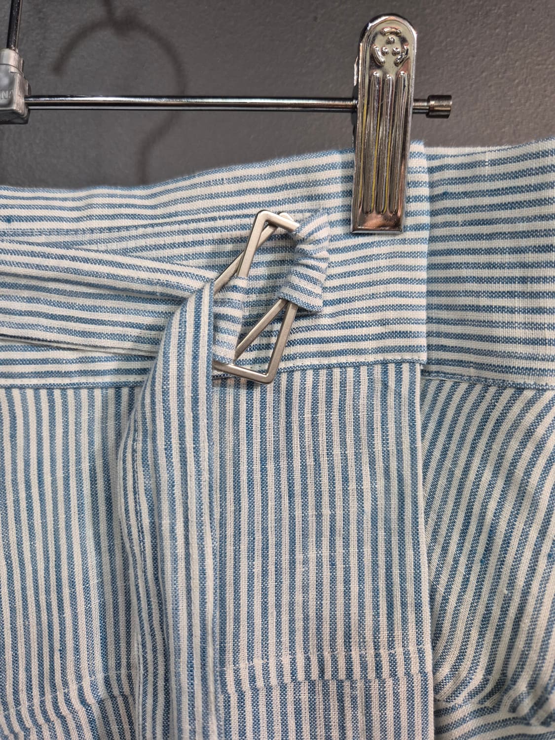 스트라이프 마원단  랩 스커트 55 66 77 상품이미지4