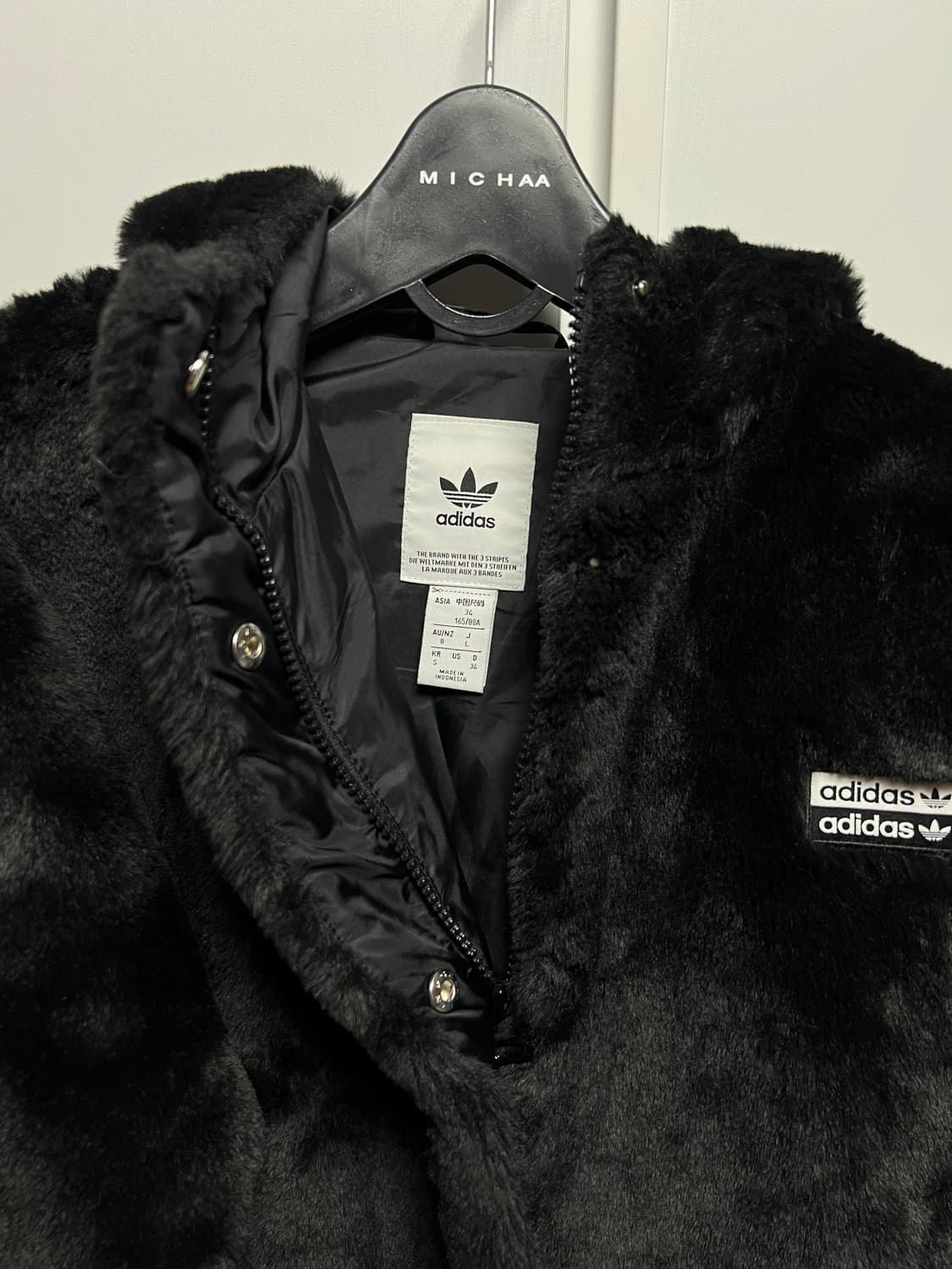 아디다스 퍼자켓 플리스 트랙탑 저지 후드 퍼자켓 집업 제니 상품이미지3