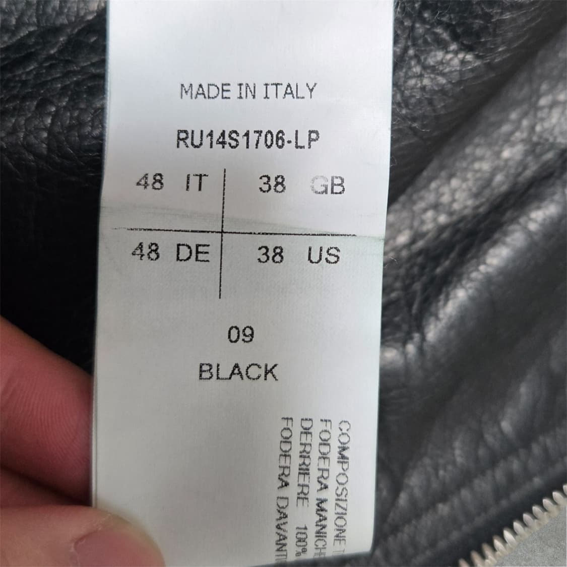 릭 오웬스 Vicious SS 2014 디어스킨 레더 자켓 상품이미지7