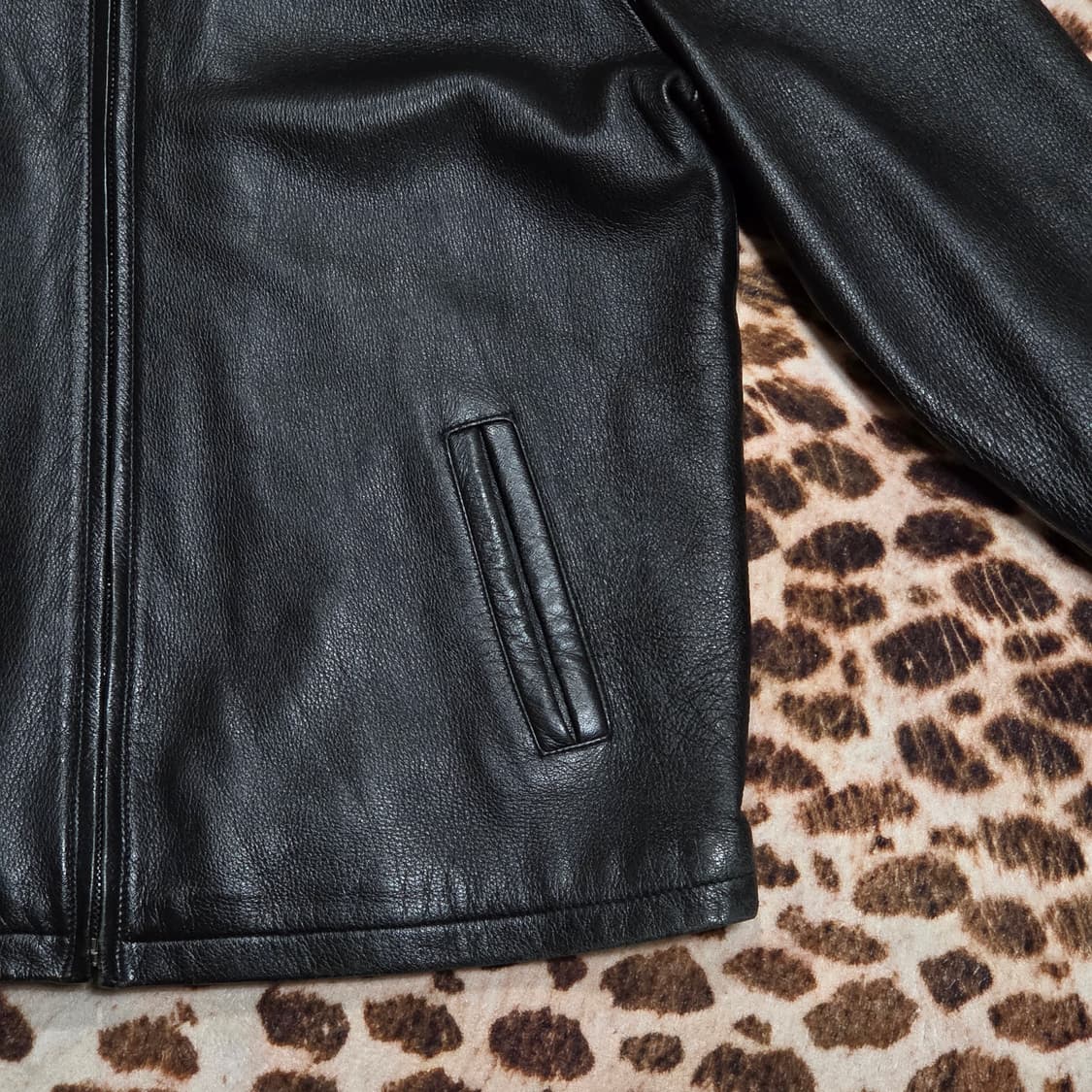 빈티지 리얼 레더 누빔 가죽 자켓 상품이미지4