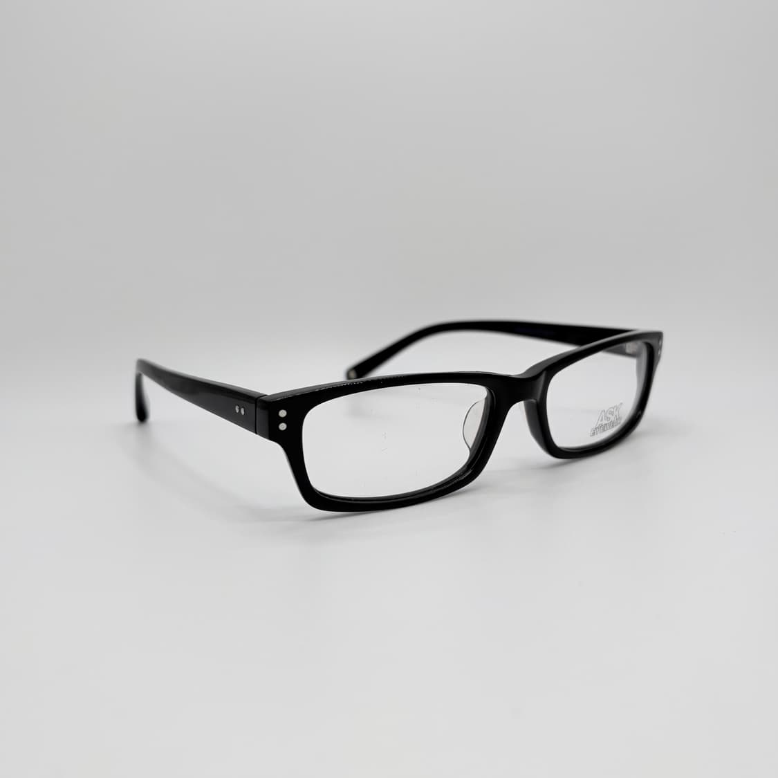 ASK 슬림 사각 블랙 빈티지 뿔테 상품이미지2