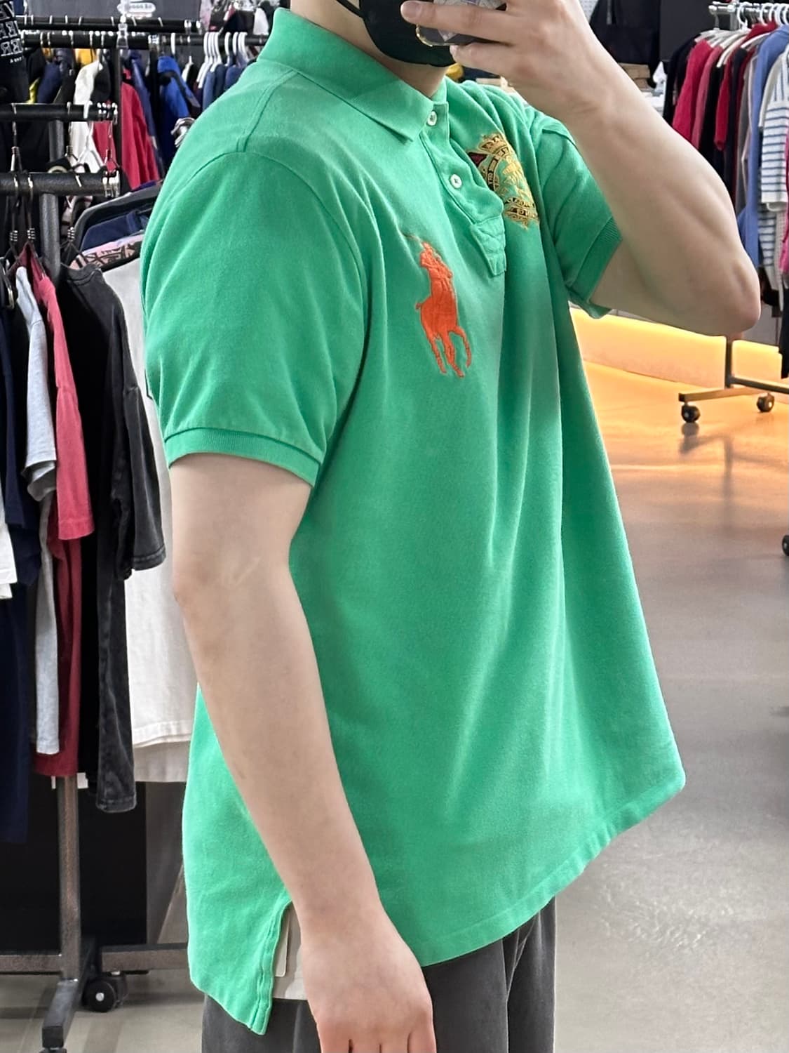 🔥Polo Ralph Lauren 빅포니 자수 PK 카라티 그린🔥 상품이미지2