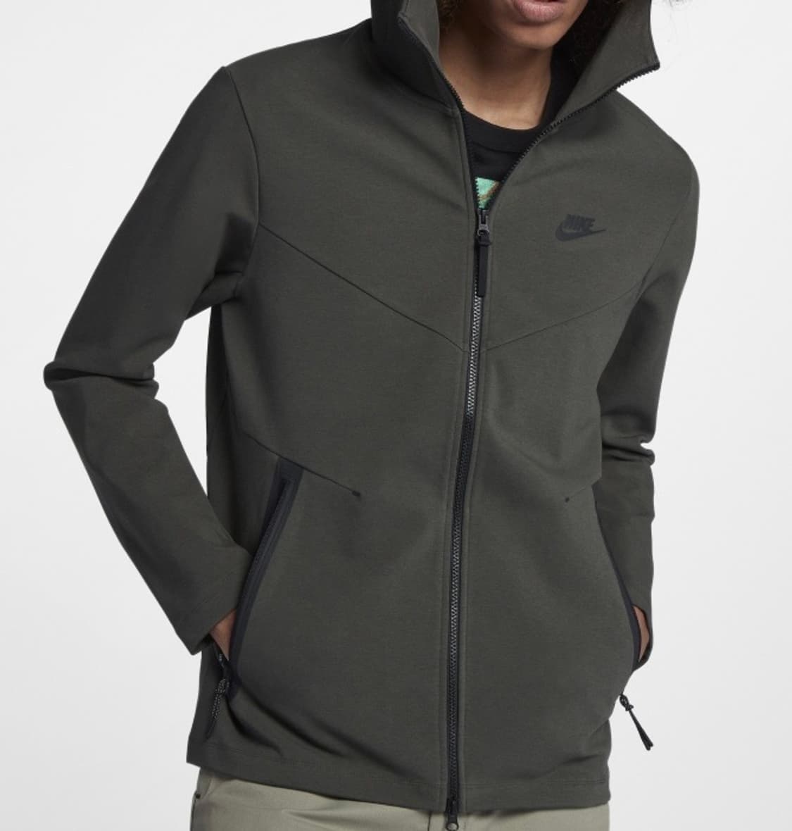 [M] Nike 나이키 테크팩 카키 투웨이 후드집업 자켓 상품이미지5