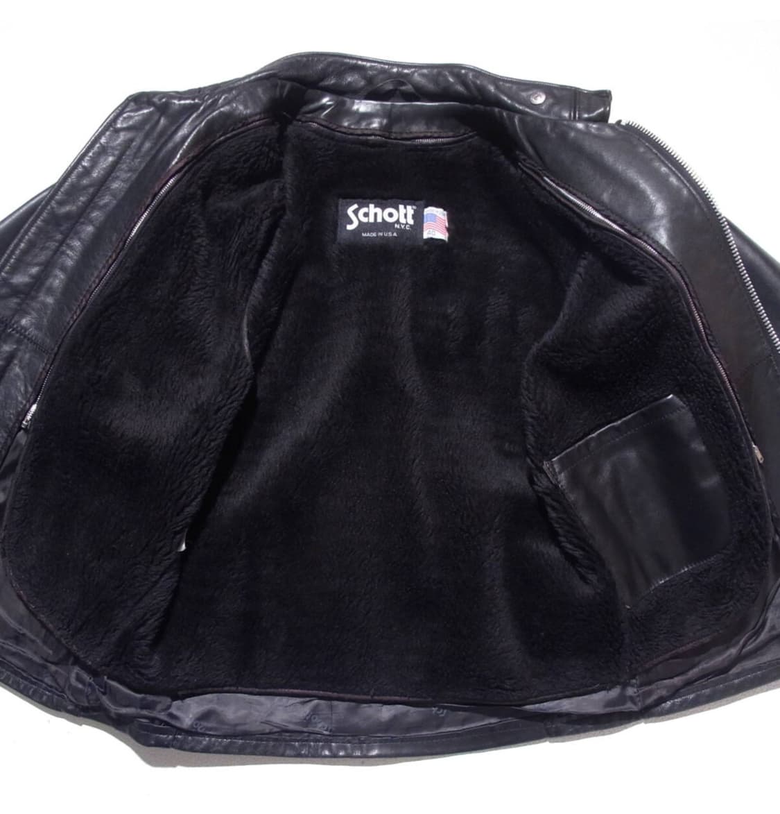 Schott 641 싱글라이더 카페레이서 가죽 자켓 상품이미지2