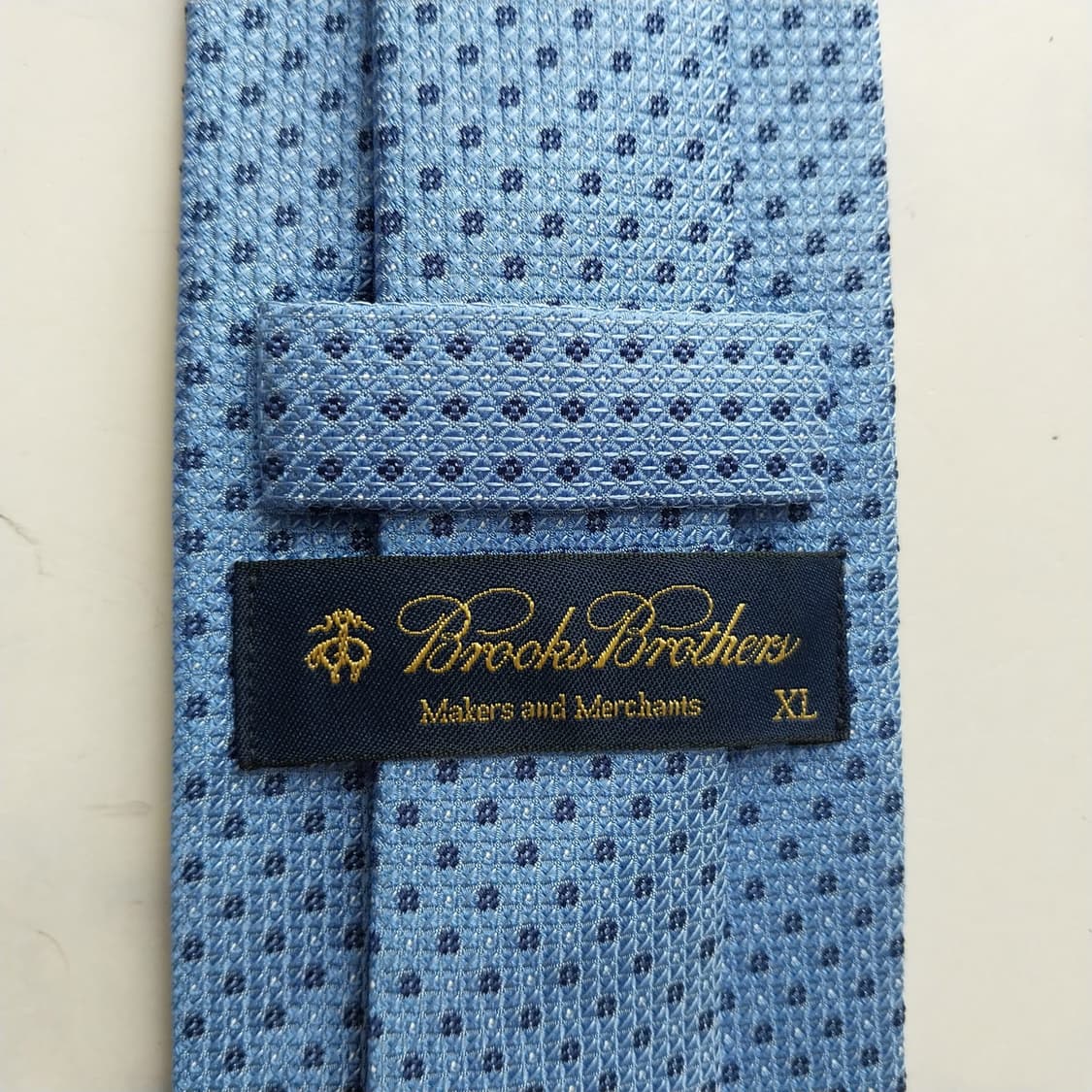 브룩스 브라더스 블루 도트 패턴 넥타이 8.3cm A+등급 K2573 상품이미지8