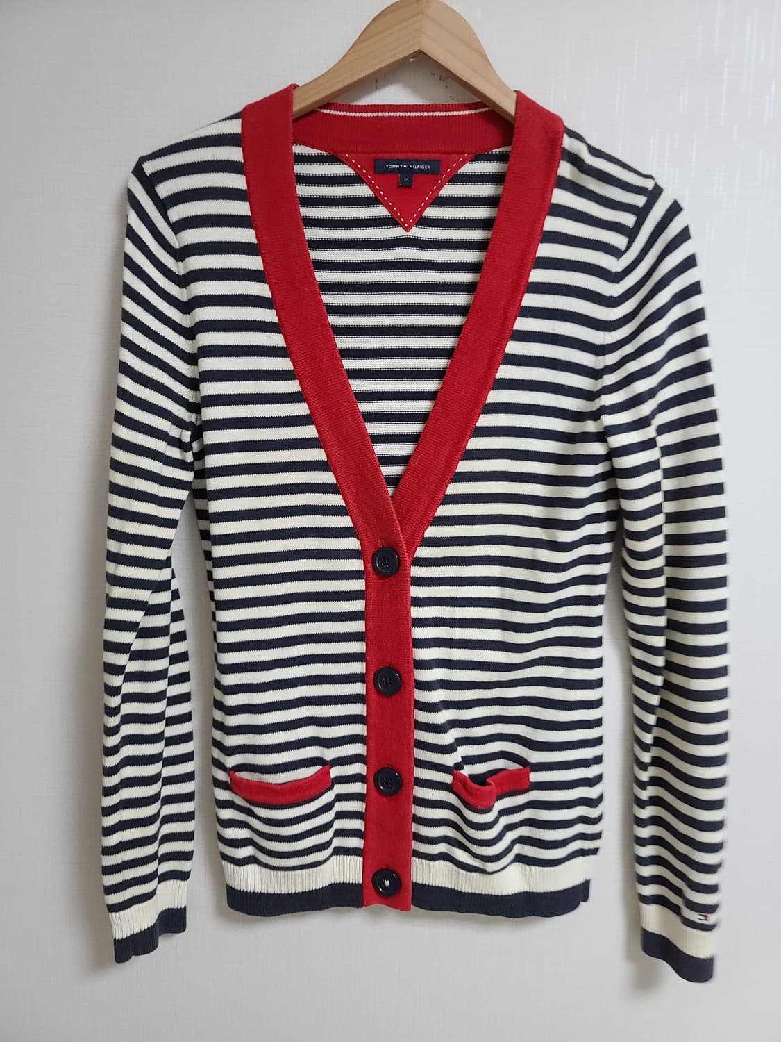 타미힐피거 스트라이프 가디건 M 상품이미지4