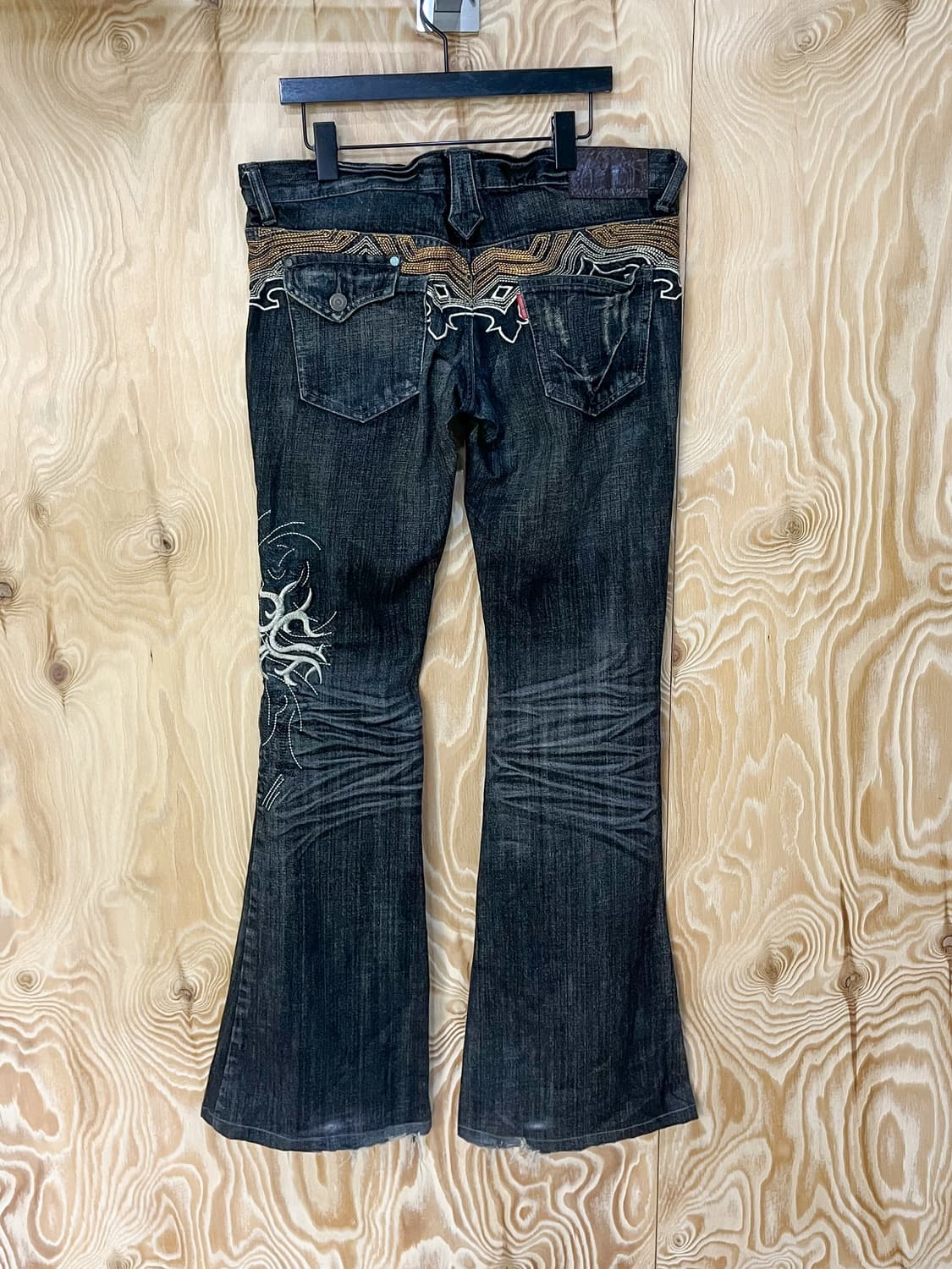 토네이도마트 Y2K 엠브로이드 부츠컷 팬츠 상품이미지4