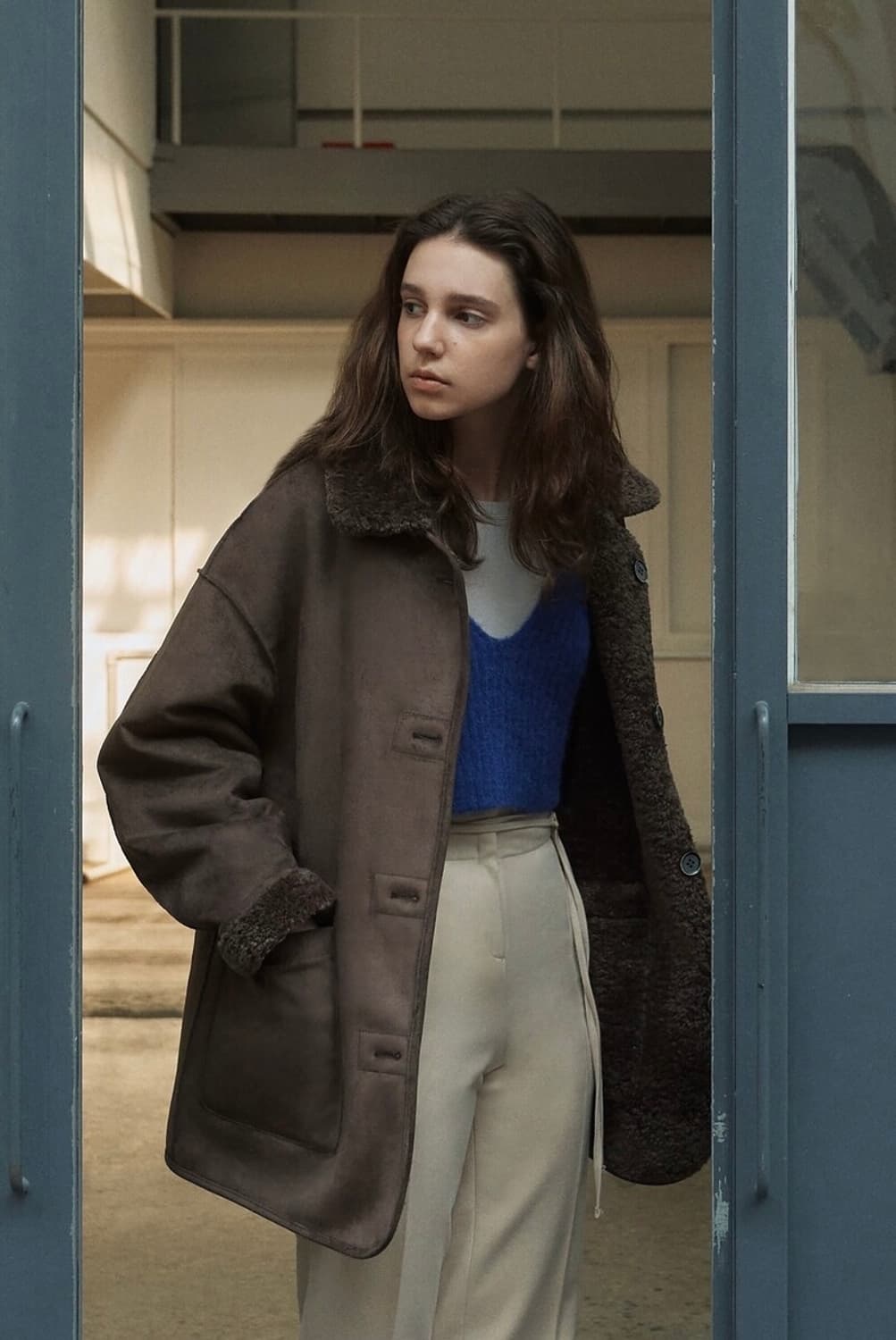 앤니즈 리버시블 시어링 자켓 Reversible shearling jac 상품이미지1