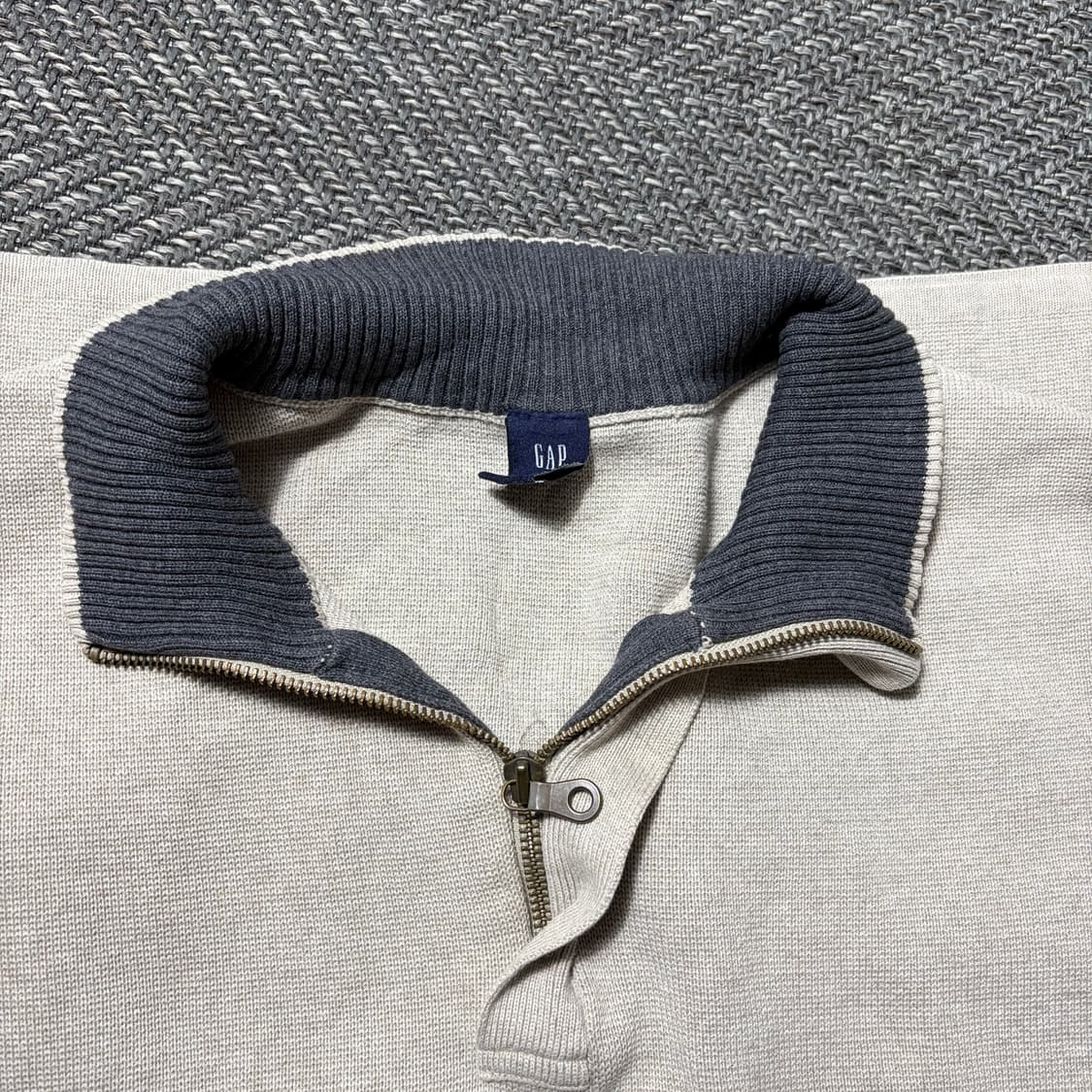 00s 갭 하프 집업 니트(XL) 상품이미지6