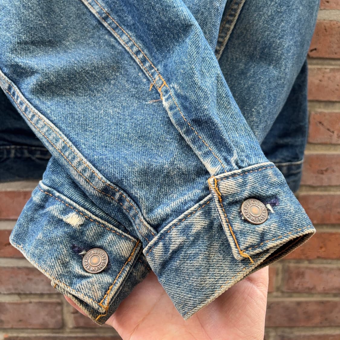 80s USA 리바이스 71506 데님 트러커 자켓 상품이미지6