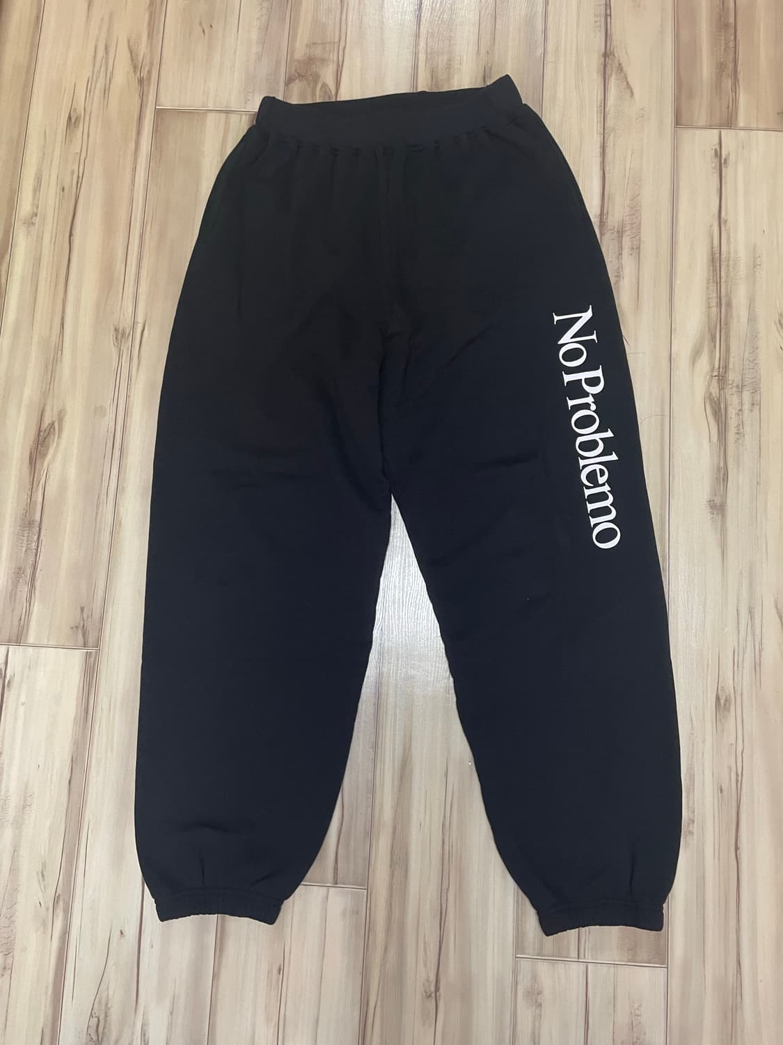 No problemo 블랙 스웻팬츠 XL 상품이미지1