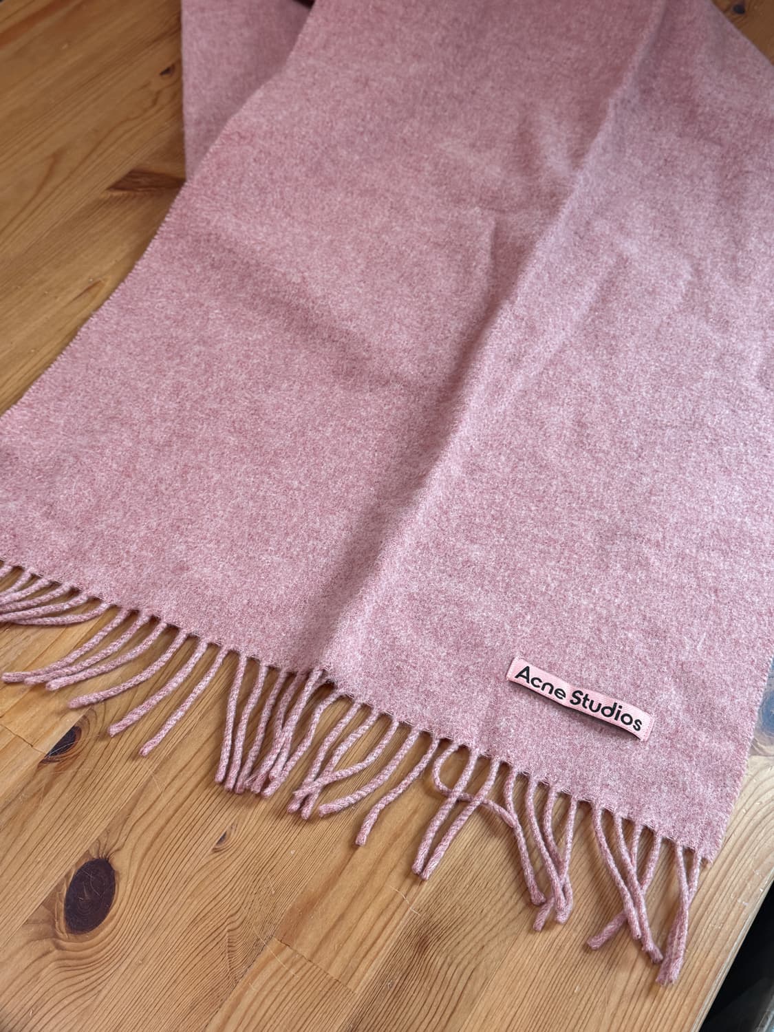 아크네스튜디오 정품 여성 머플러 목도리 네로우 로즈 멜란지 상품이미지7