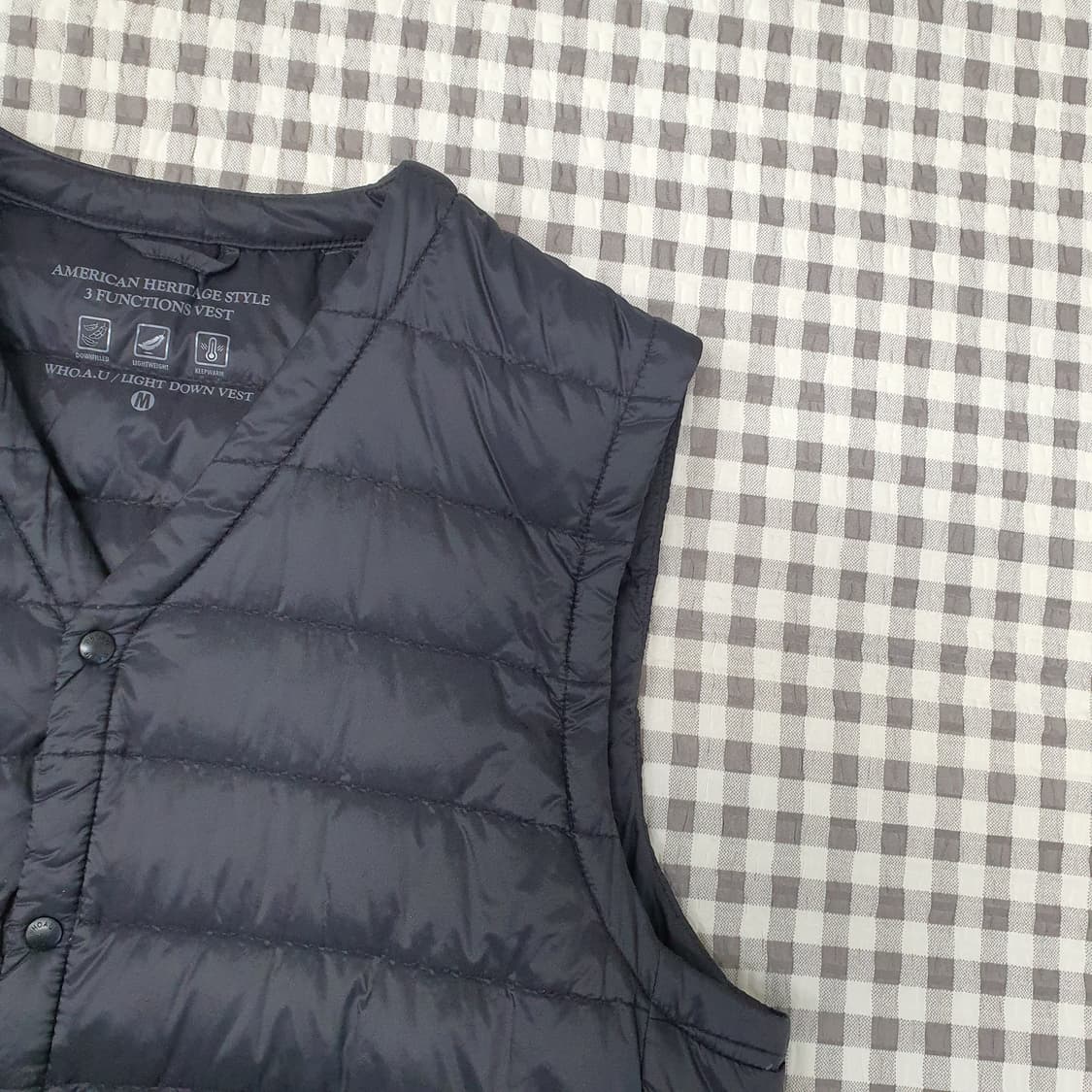 후아유 오리털 경량패딩 베스트 남자95 상품이미지3