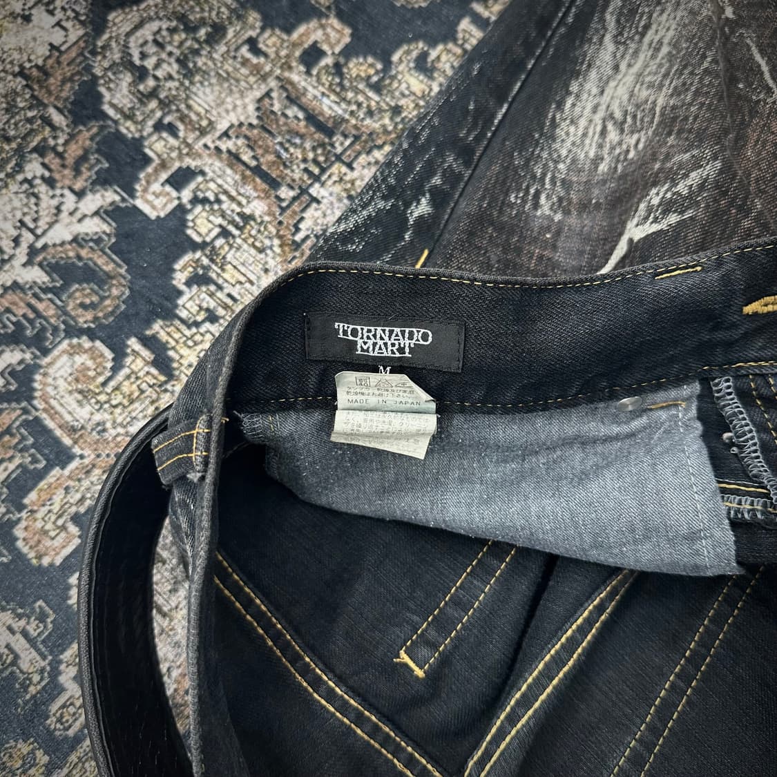 Tornado mart crack lace up jeans 상품이미지7