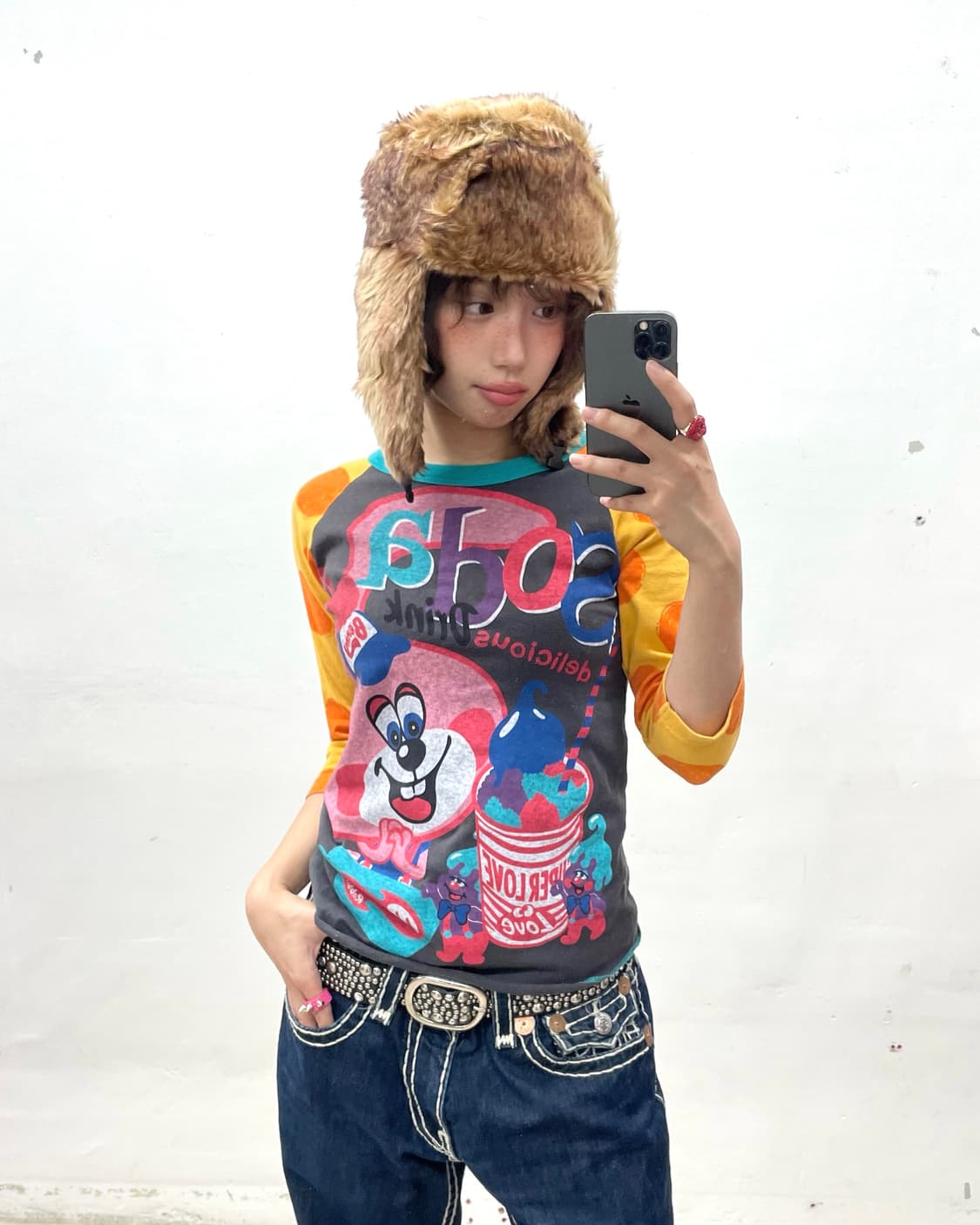 Brown fur big trapper hat 상품이미지7