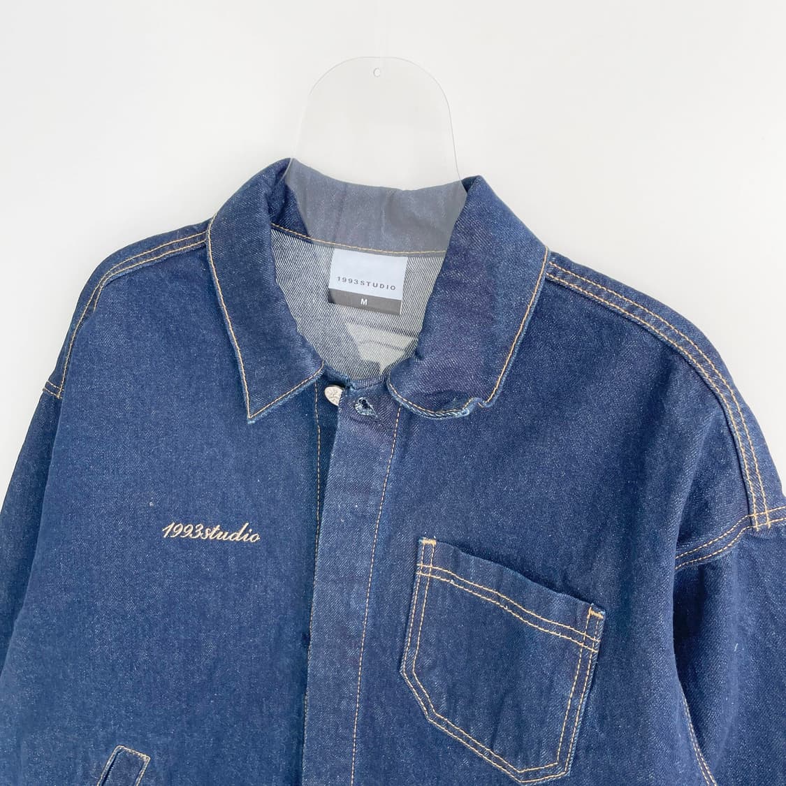A2 1993스튜디오 스티치 데님 자켓 블루 M사이즈 상품이미지2