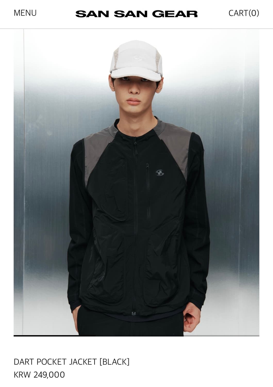 산산기어 DART POCKET JACKET [BLACK] 2 사이즈 상품이미지2