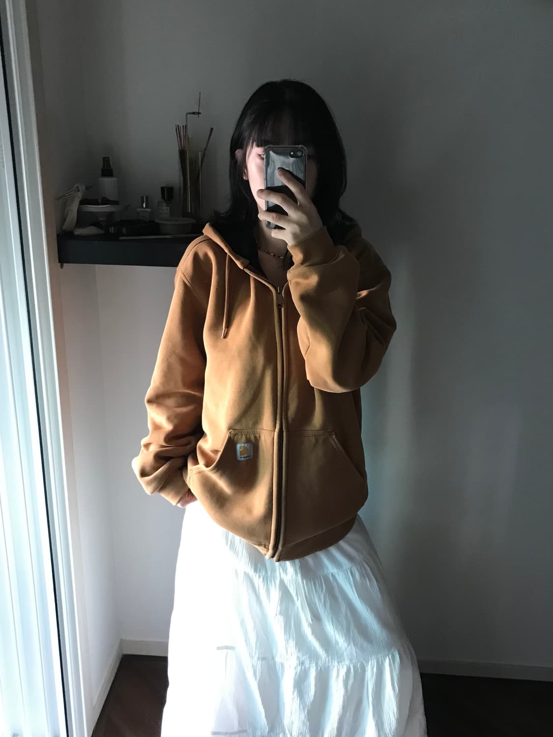 칼하트 써멀 헤비 레인디펜더 된장 후드집업 상품이미지4