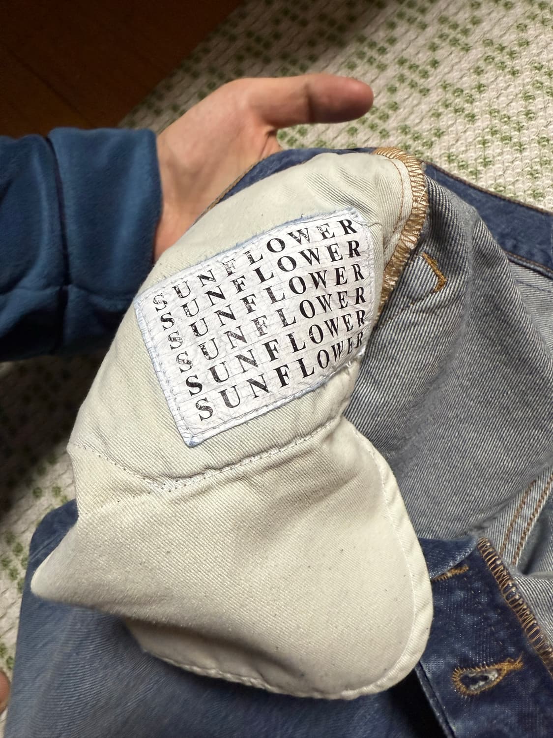 선플라워 루즈핏 미드 블루 31/32 상품이미지8