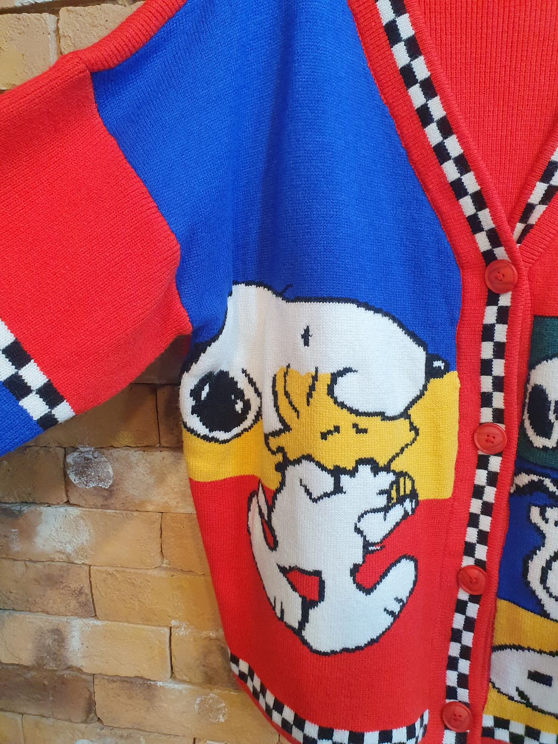 스누피 레드가디건 상품이미지3