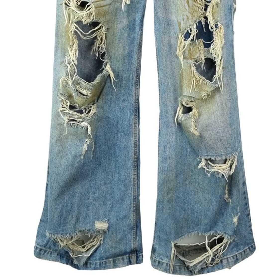 [선데이오프클럽] 더블 웨이스트 디스트레스드 진 더티 워시드 M20291 상품이미지5