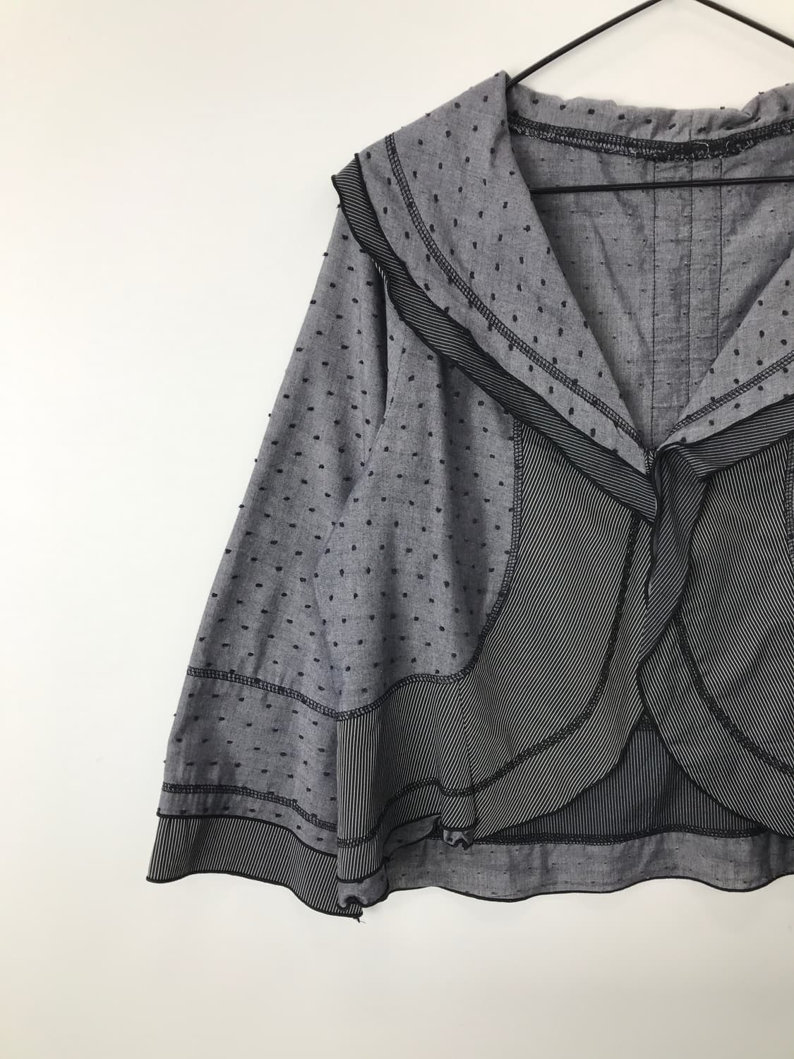 Jpn Dot Ribbon Bolero Crop Jacket 상품이미지5