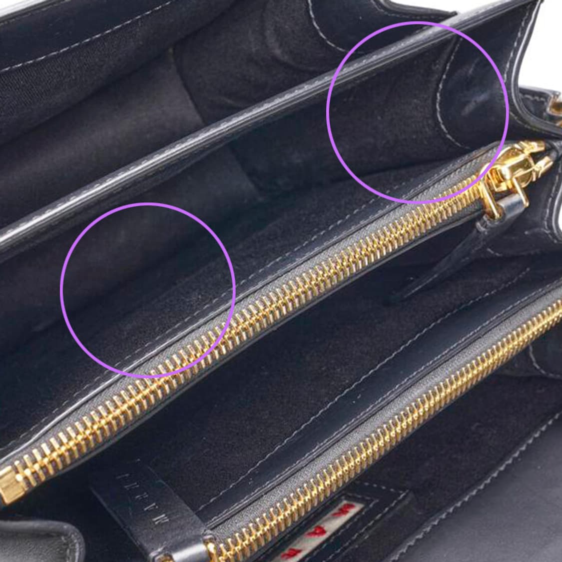 (중고) 마르니 블랙 카프스킨 트렁크 미듐 숄더백 상품이미지10