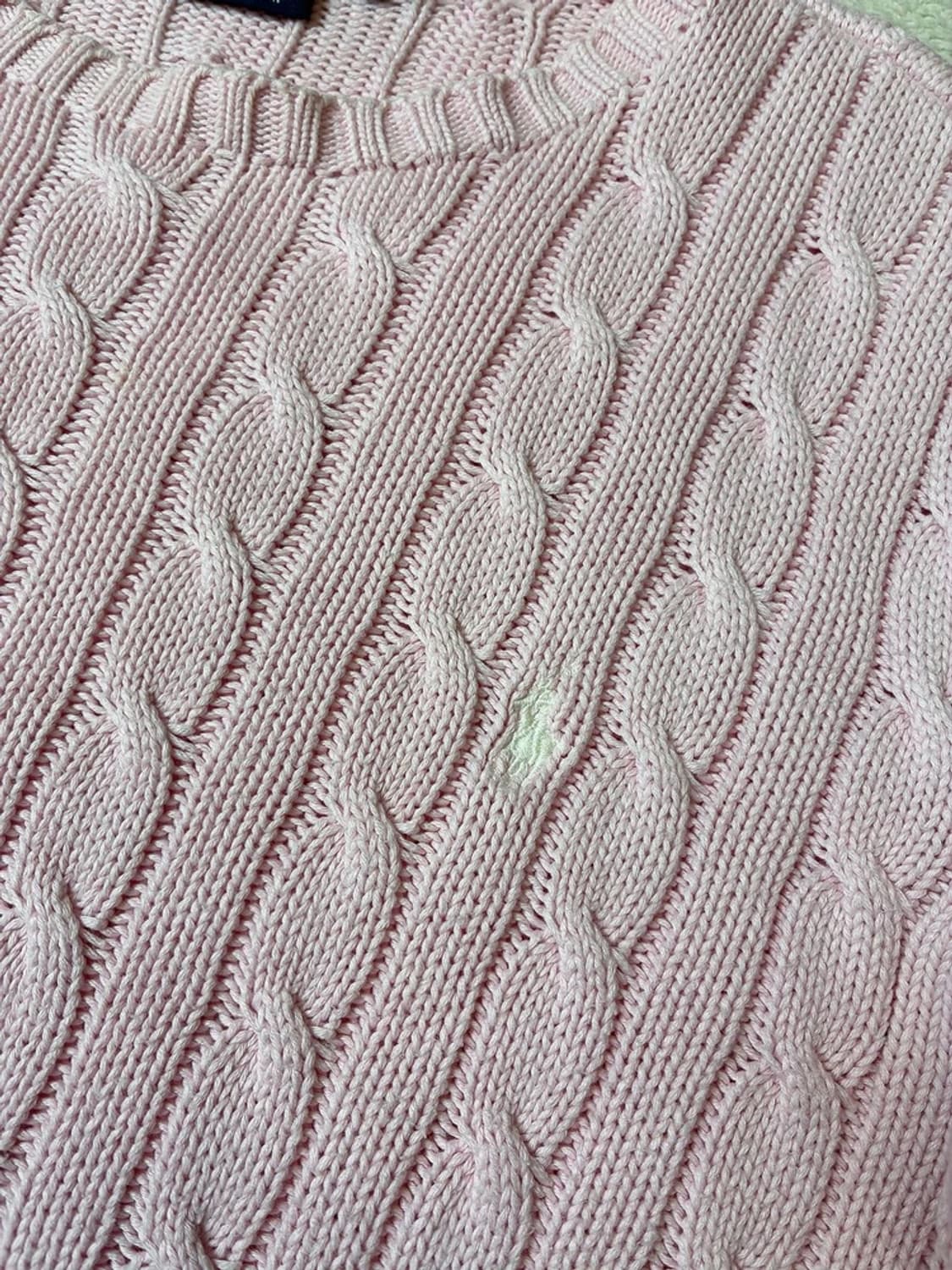 폴로 랄프로렌 00's 케이블 화이트 포니 니트 PN7383 상품이미지3