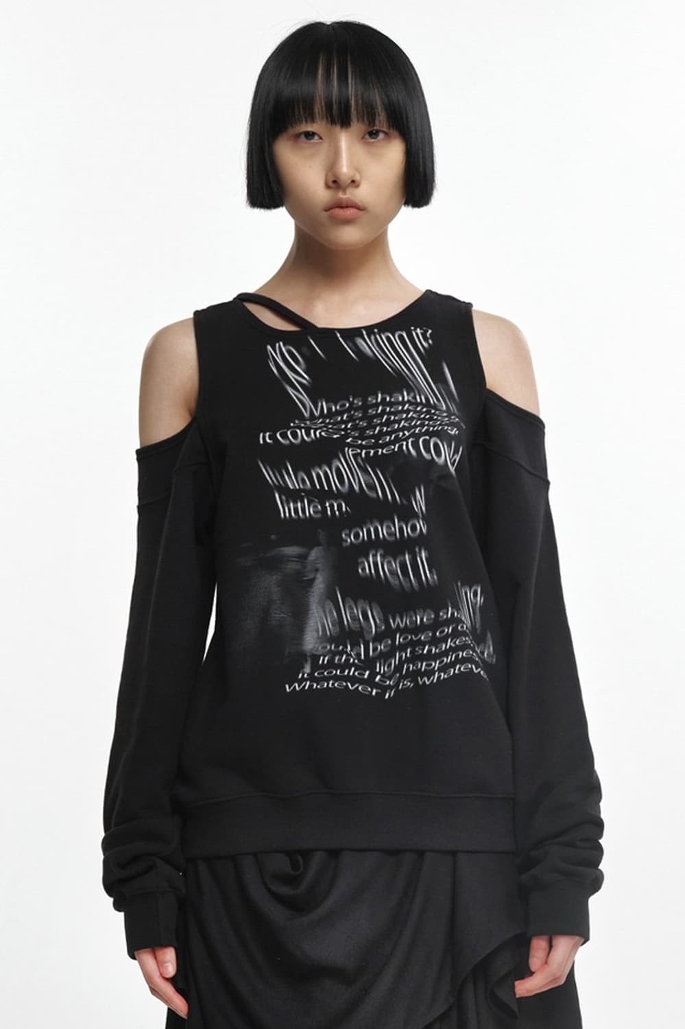 nache 나체 bare sweat shirt (black) 상품이미지7