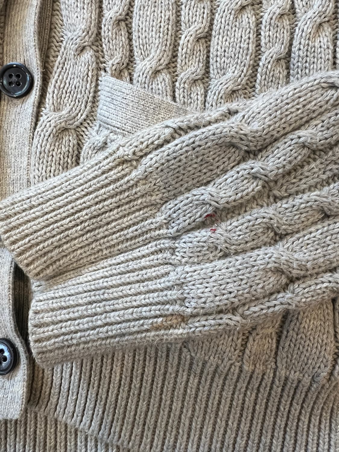 폴로 그레이쉬 베이지 니트 가디건 상품이미지8