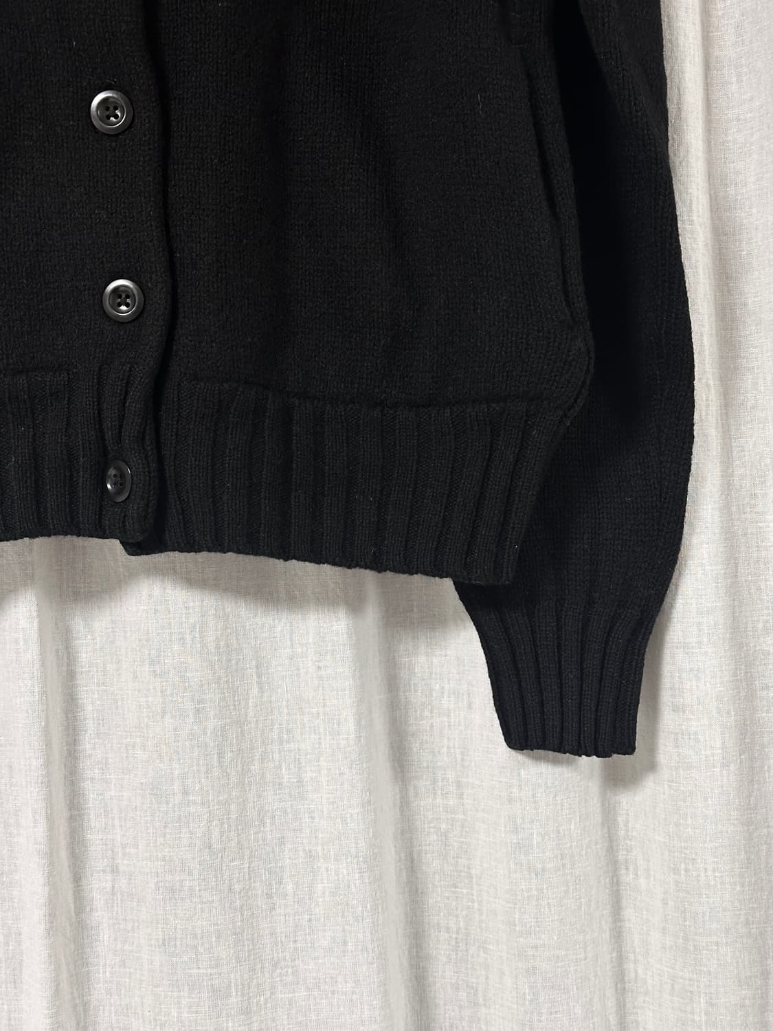 MHL 마가렛호웰 블랙 울 가디건 상품이미지2