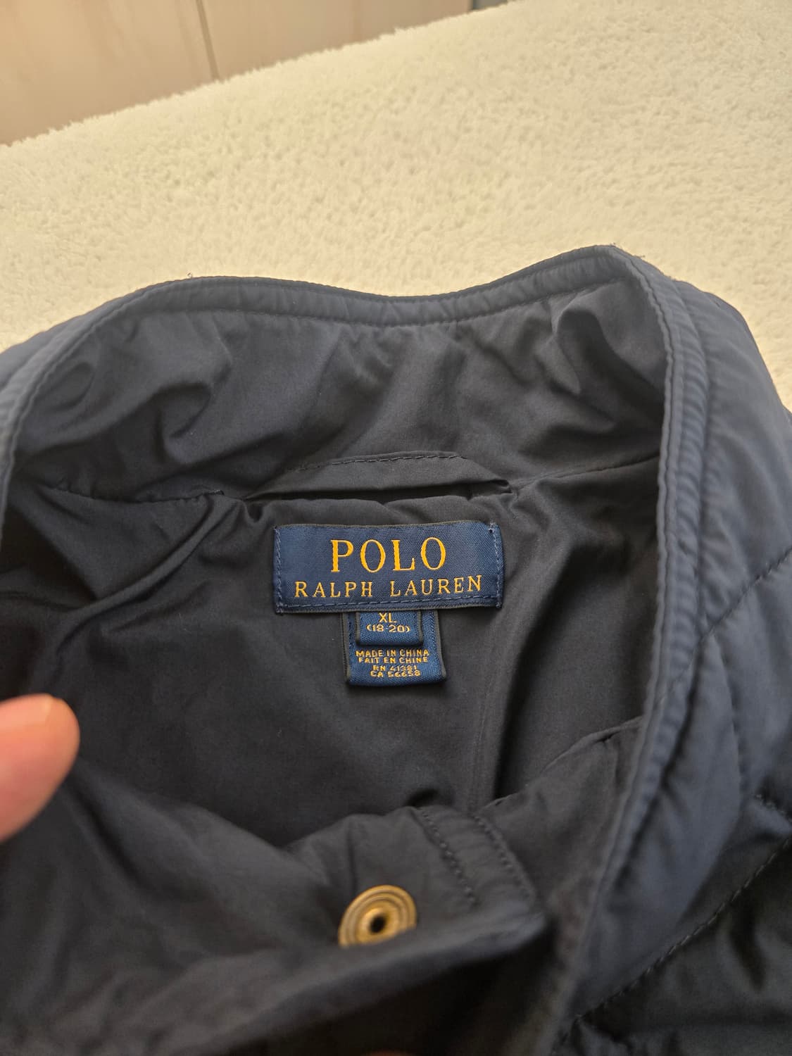 폴로 랄프로렌 네이비 퀼팅 자켓 XL 상품이미지6