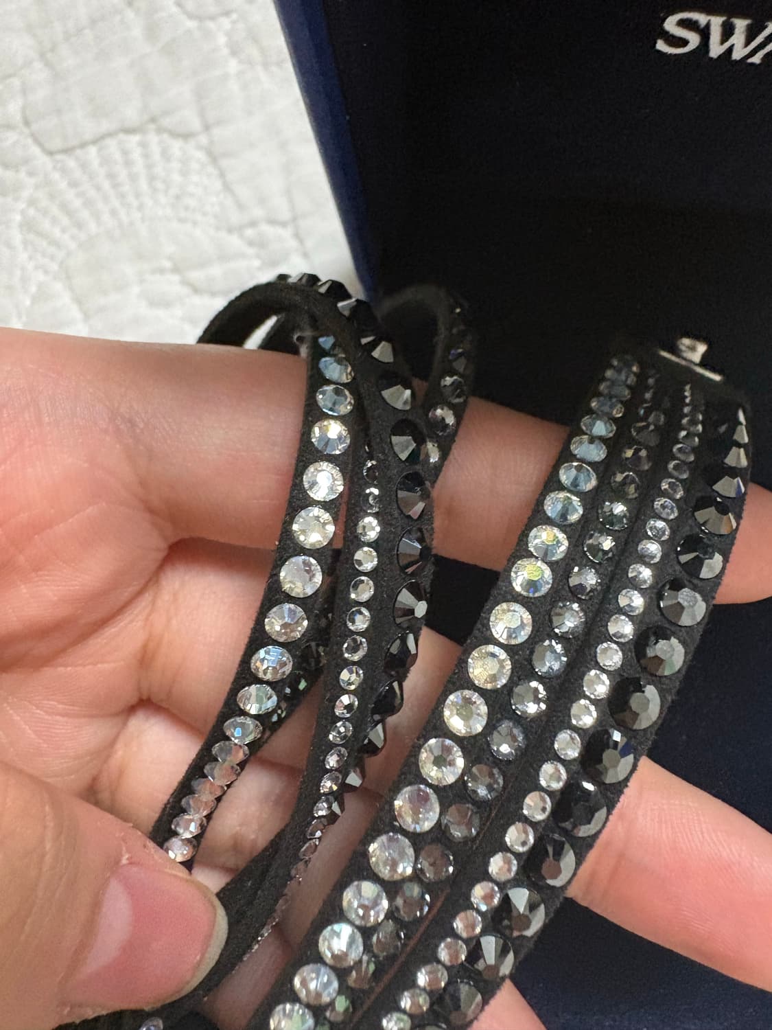 스와로브스키 스웨이드 팔찌 상품이미지3