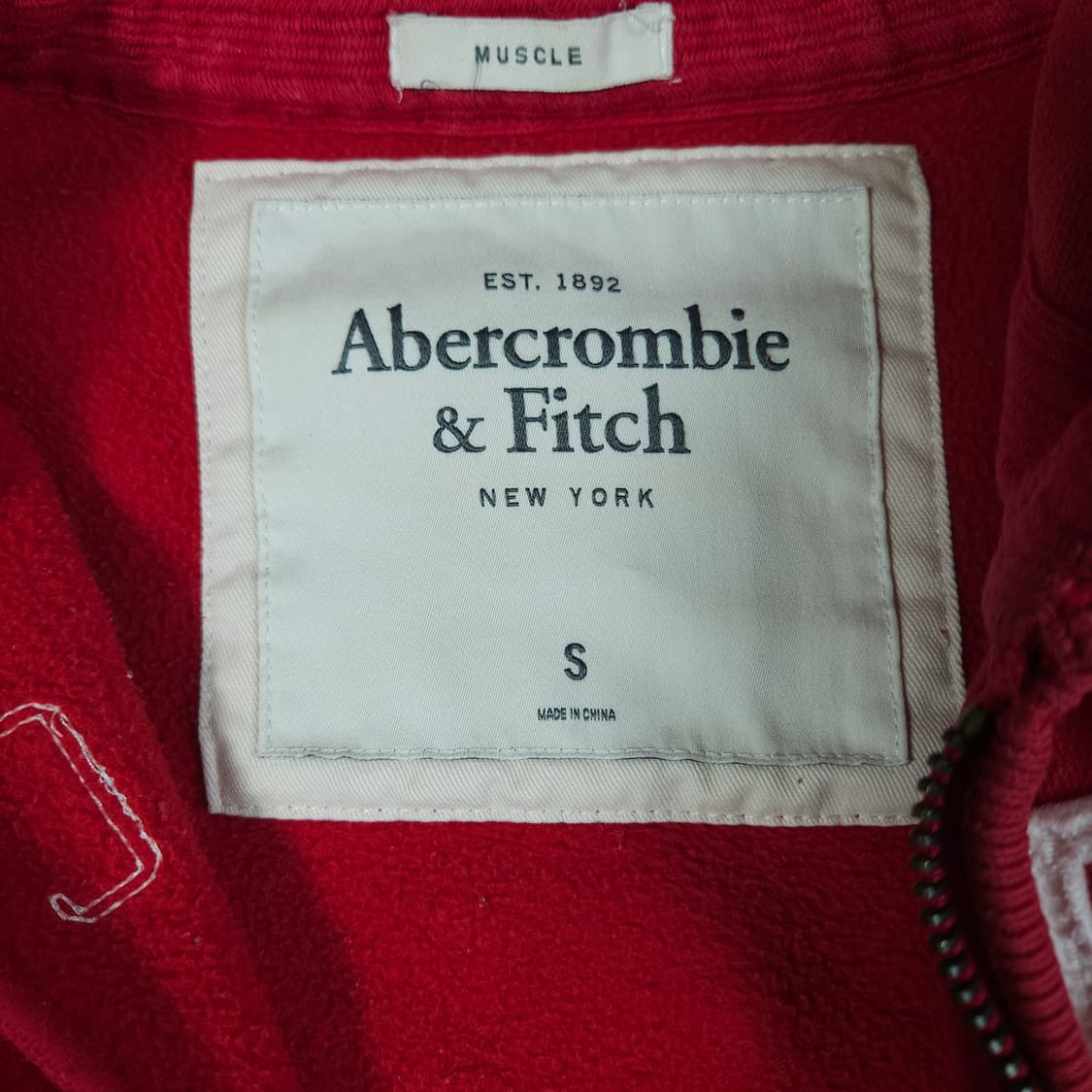 아베크롬비 후드집업 레드 상품이미지4