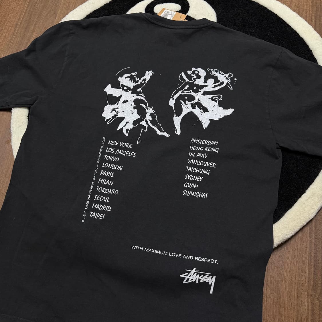 (L) 스투시 엔젤 롱슬리브 블랙 새상품  상품이미지7