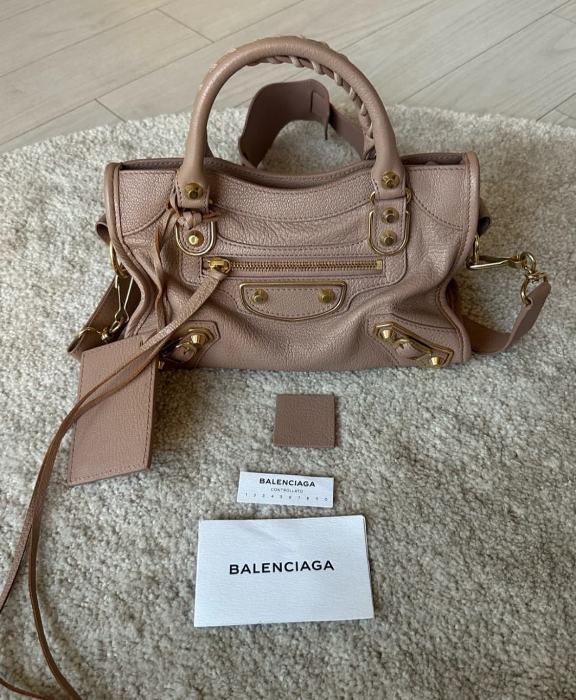 발렌시아가 시티백 미니 핑크 상품이미지2