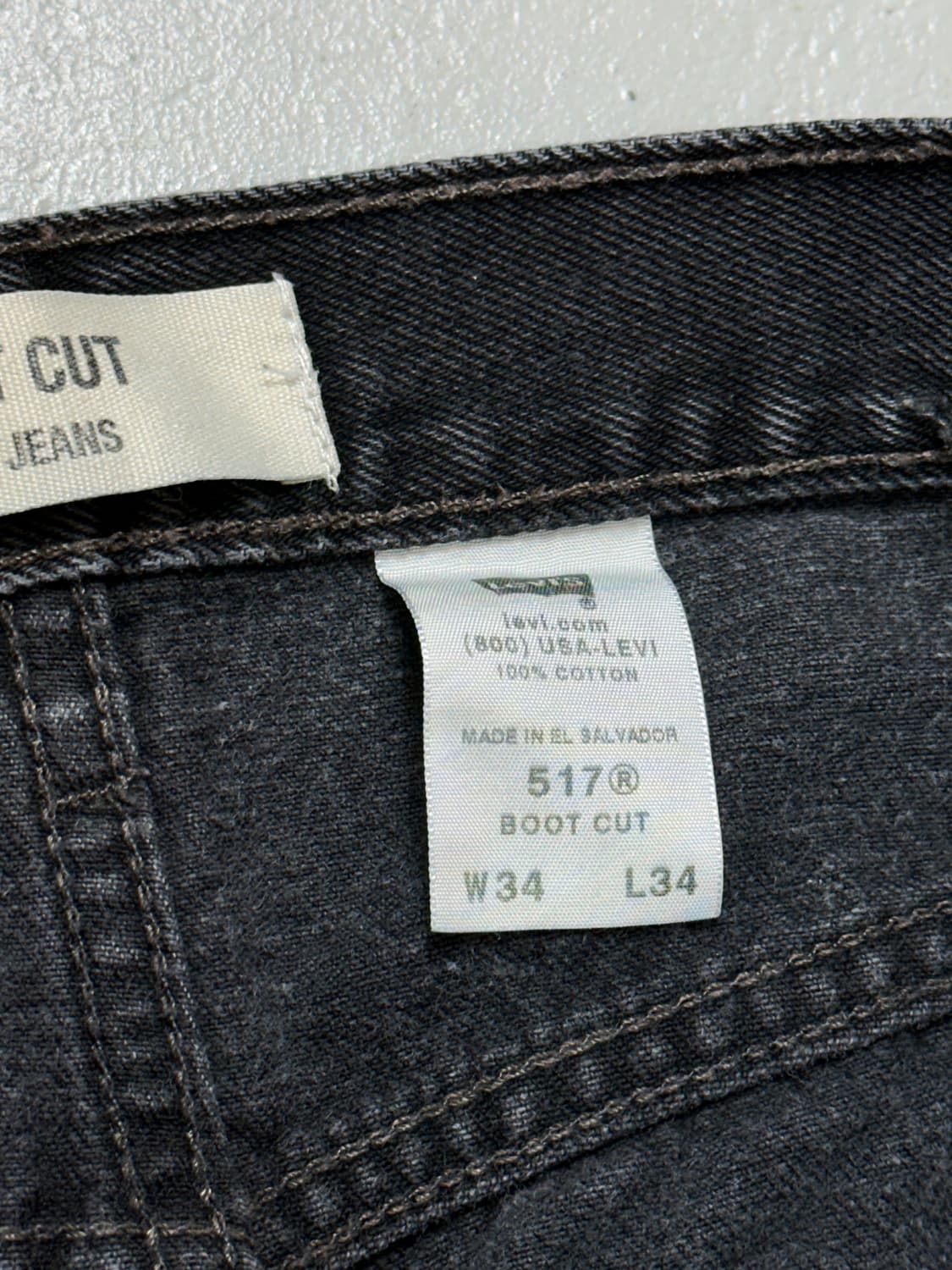 00’s 리바이스 517 블랙 부츠컷 플레어진 상품이미지9