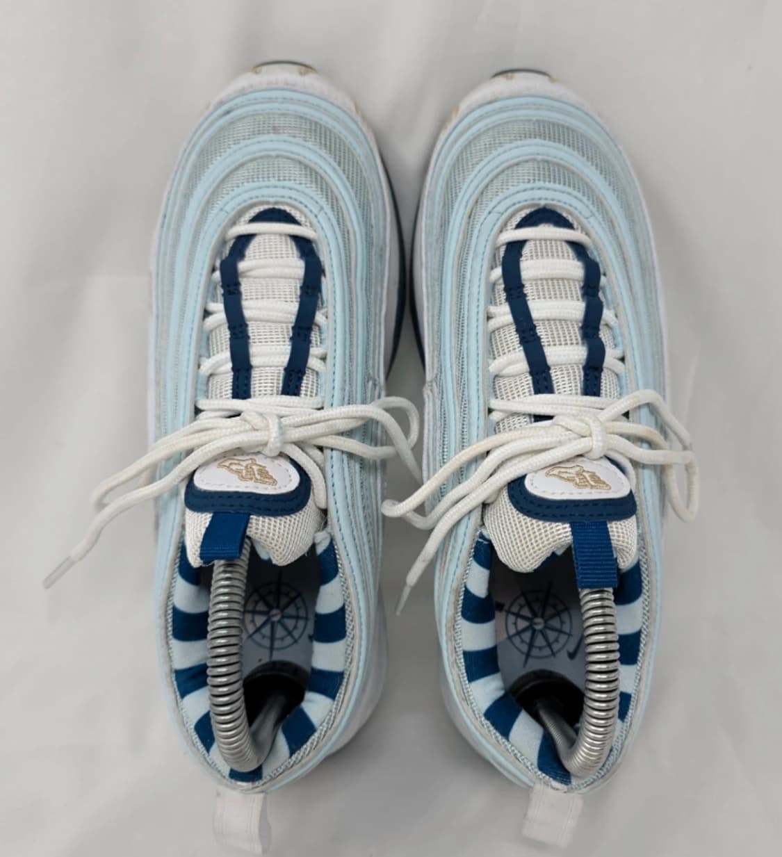 나이키 에어맥스 97 흰/하늘 운동화 240 상품이미지4