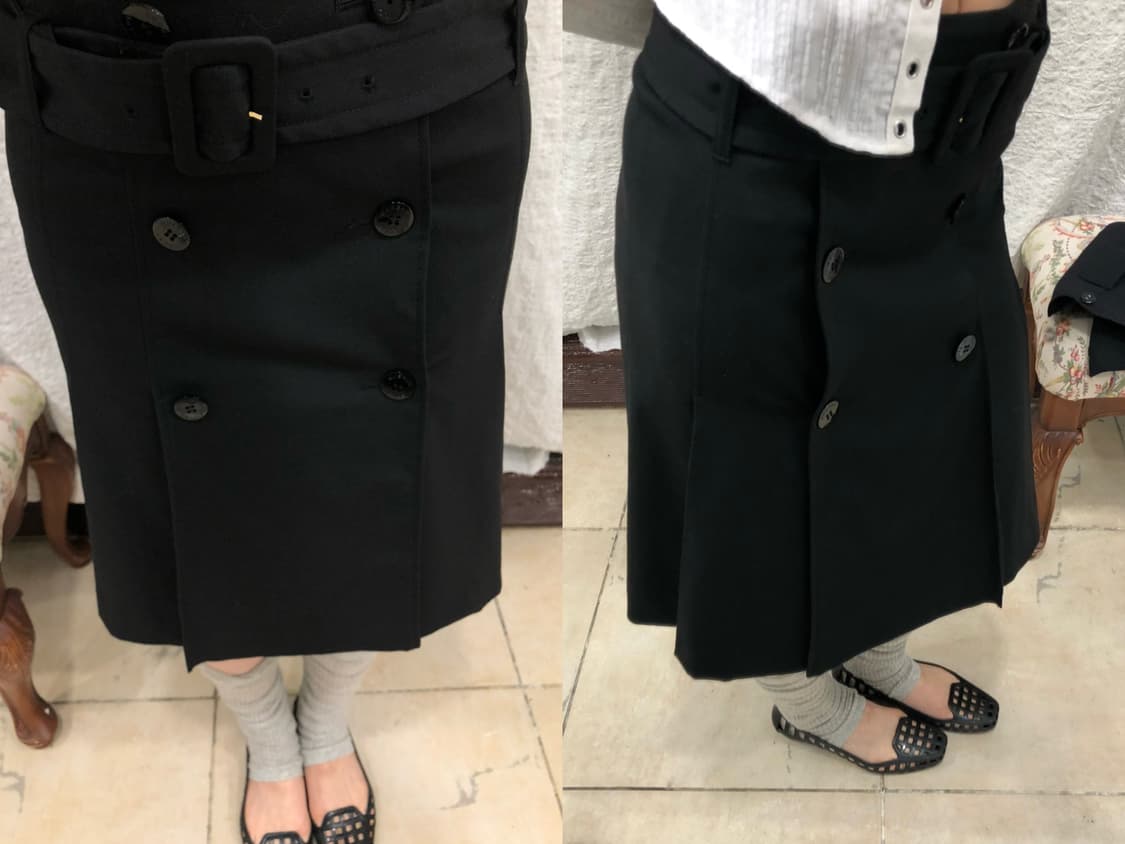Belted buttons midi skirt 상품이미지3