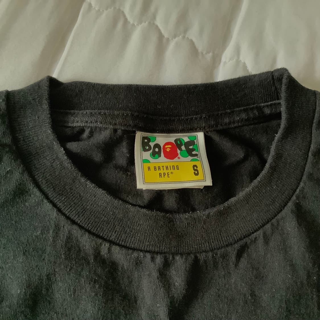 베이프 카모 레터링 반팔티 상품이미지3