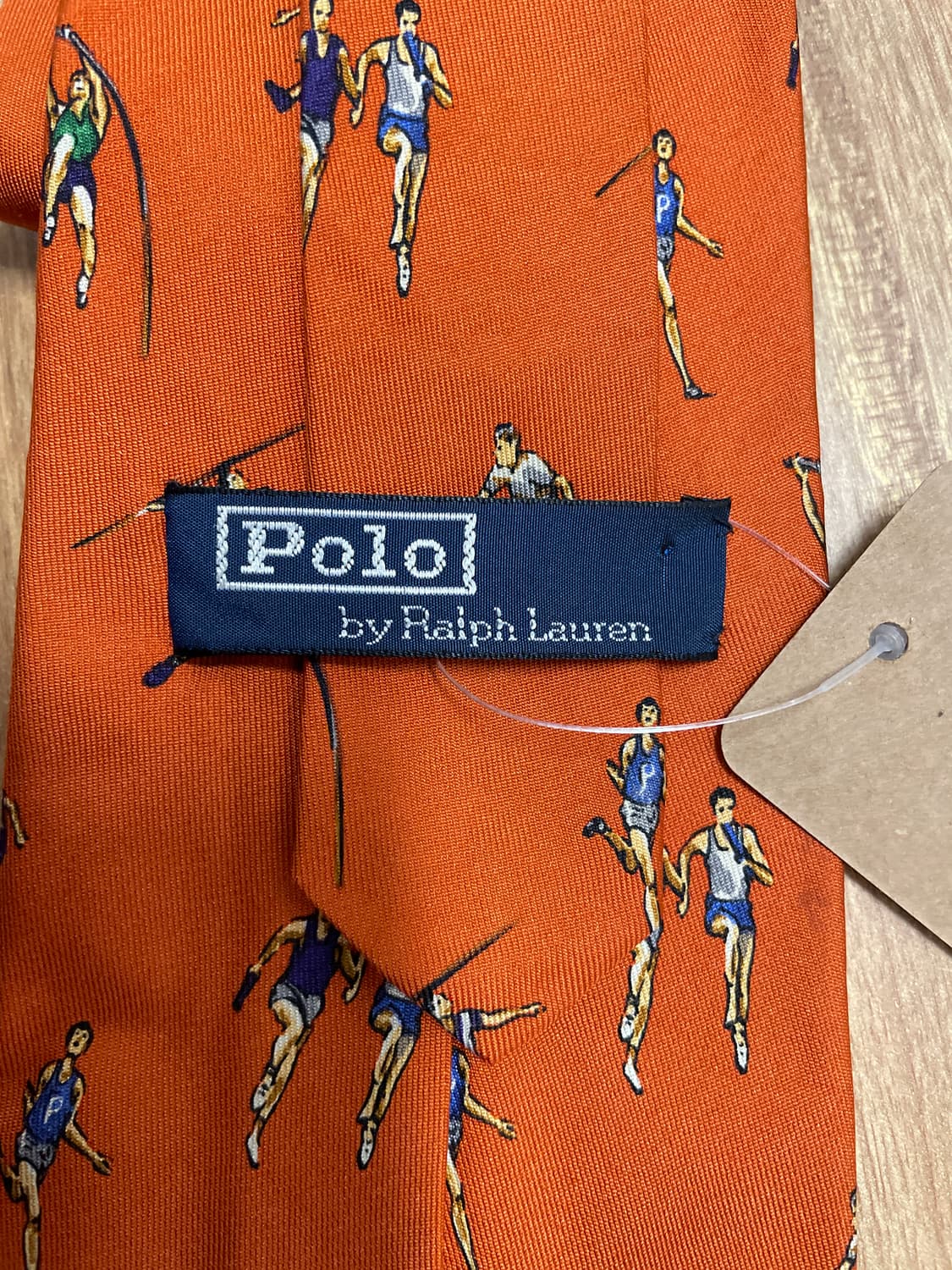 폴로 랄프로렌 오렌지 실크 넥타이 상품이미지3